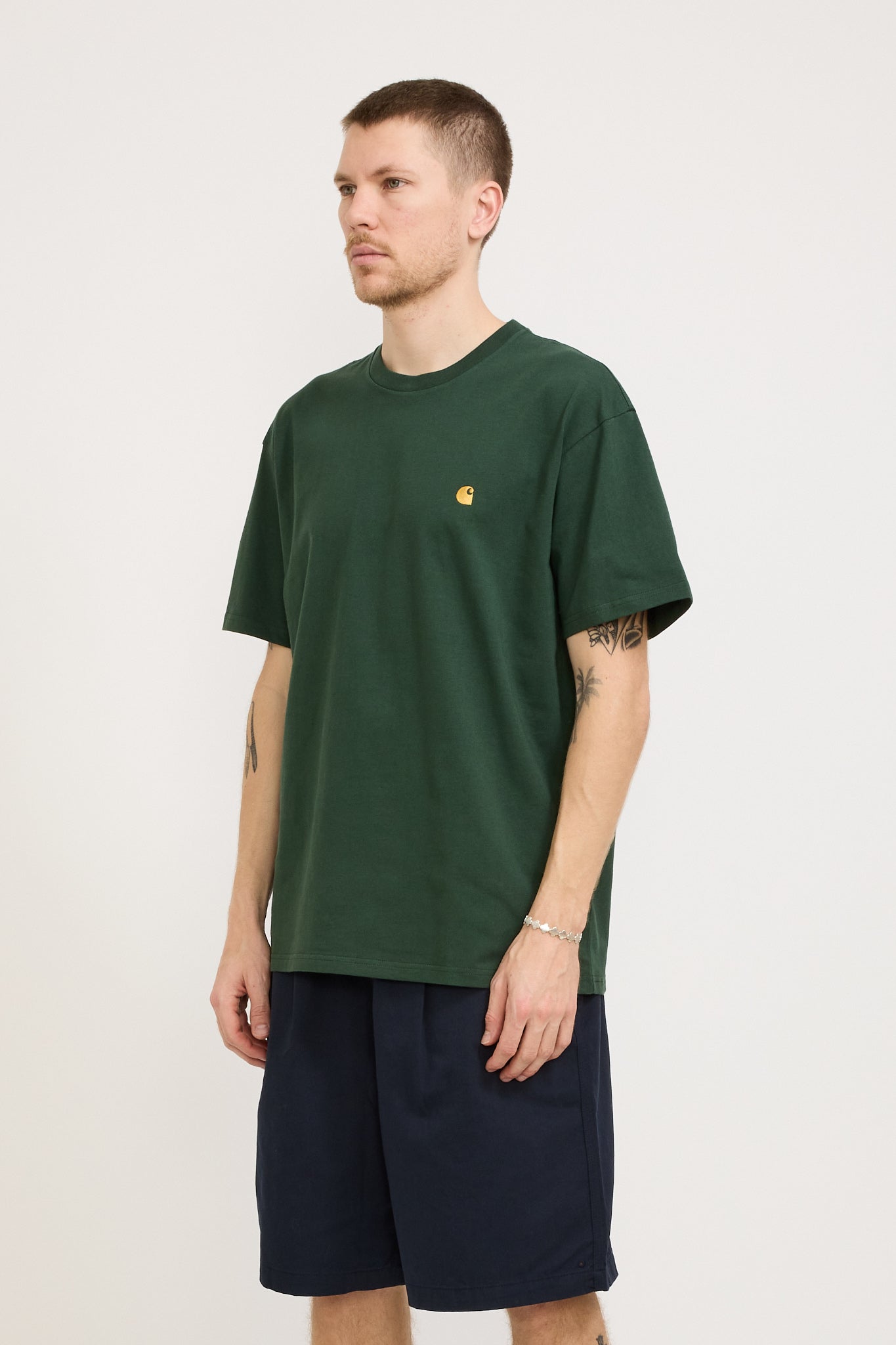 Carhartt WIP | S/S Chase T-Shirt Sycamore Tree/Gold | Maplestore