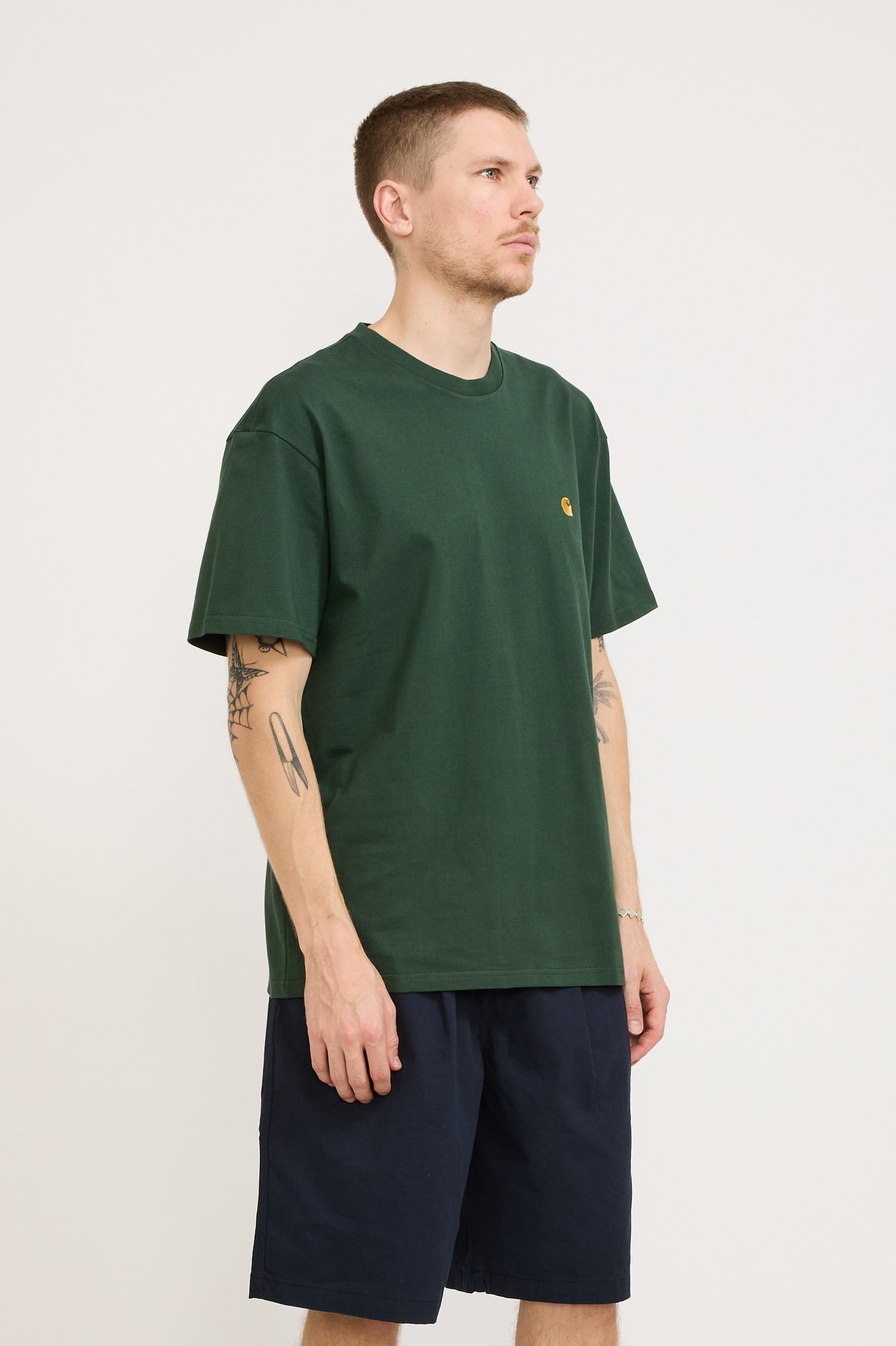 Carhartt WIP | S/S Chase T-Shirt Sycamore Tree/Gold | Maplestore