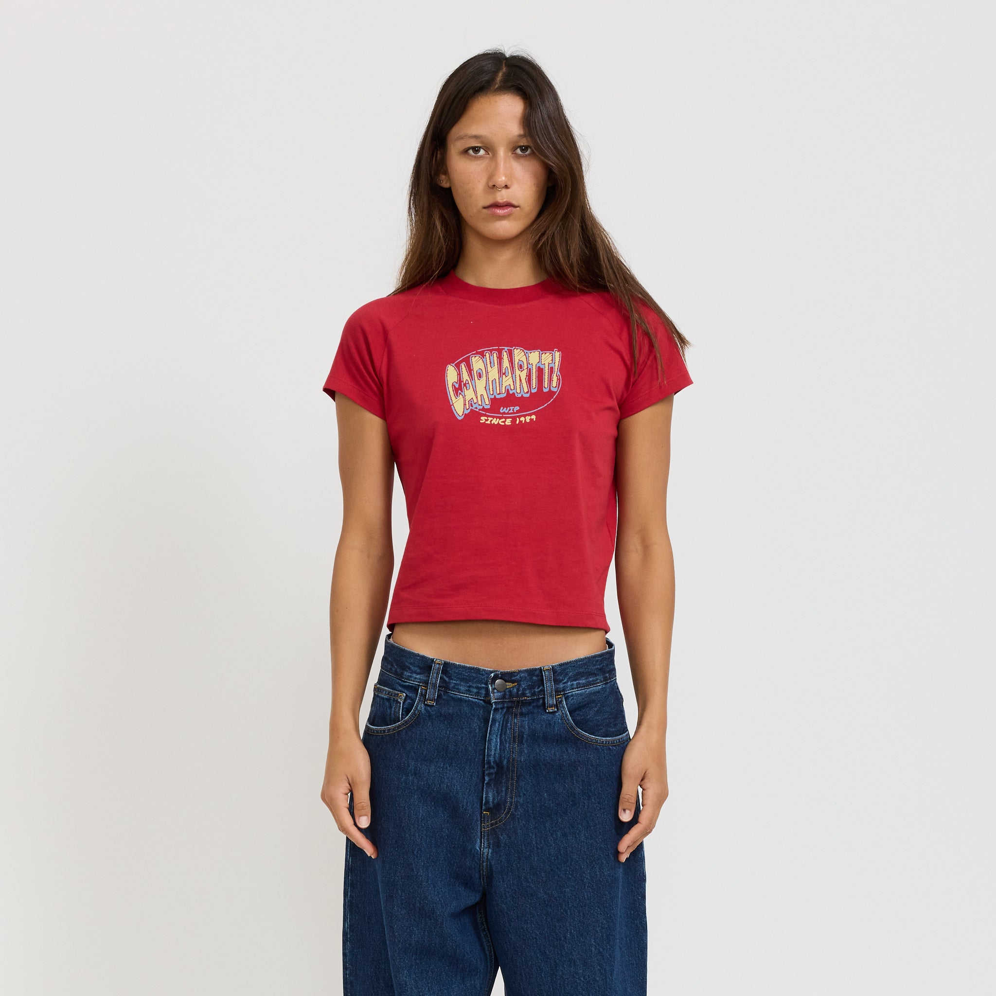 Carhartt WIP | S/S Hot Script Tee Cherry | Maplestore