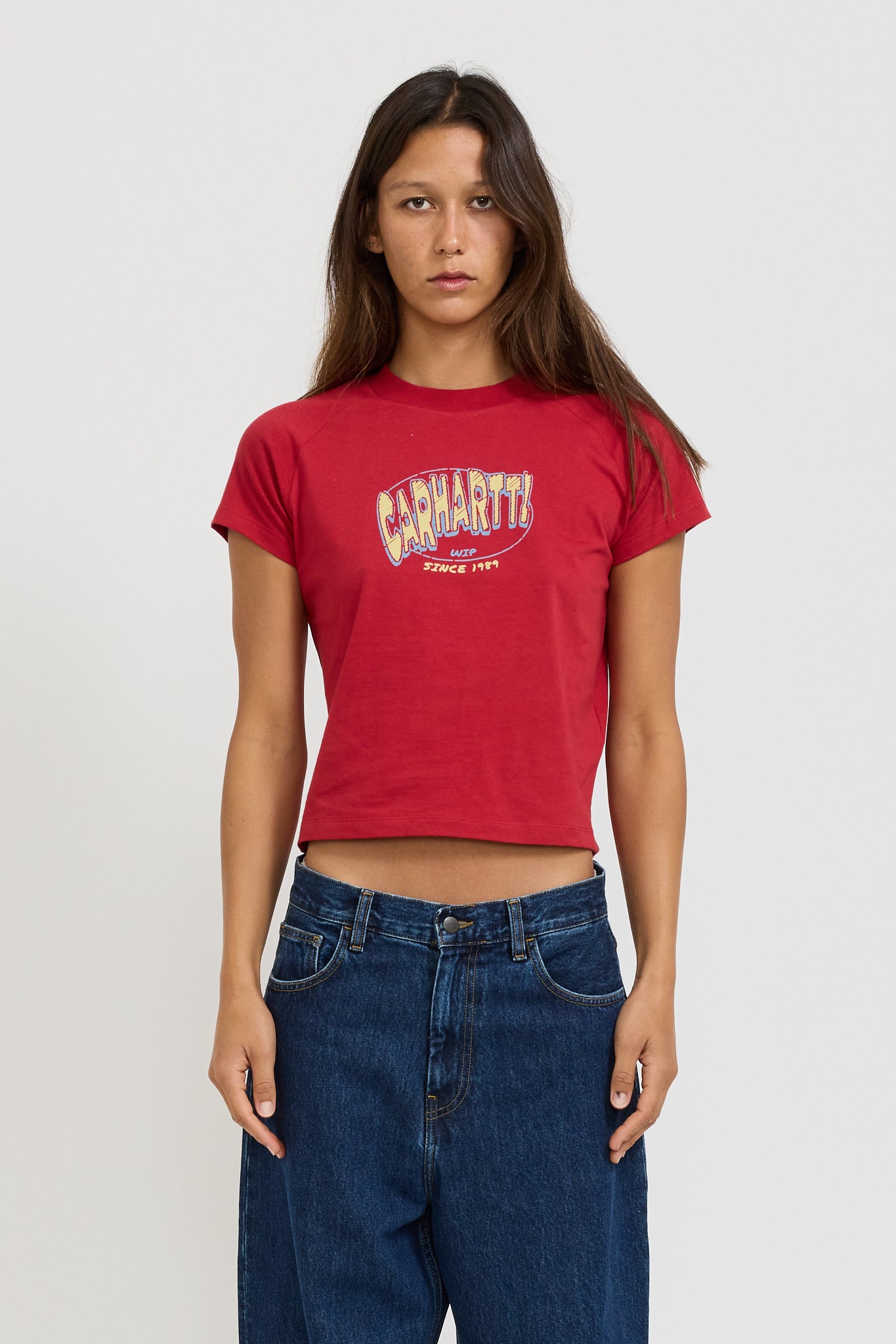 Carhartt WIP | S/S Hot Script Tee Cherry | Maplestore