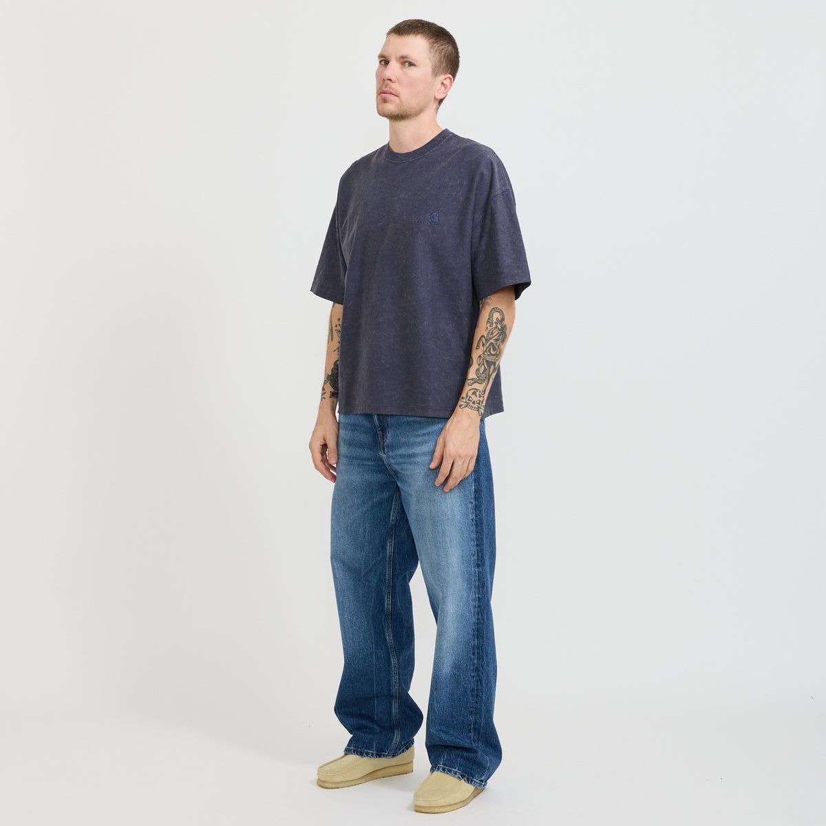 Carhartt WIP | S/S Lambert T-Shirt Dark Navy | Maplestore