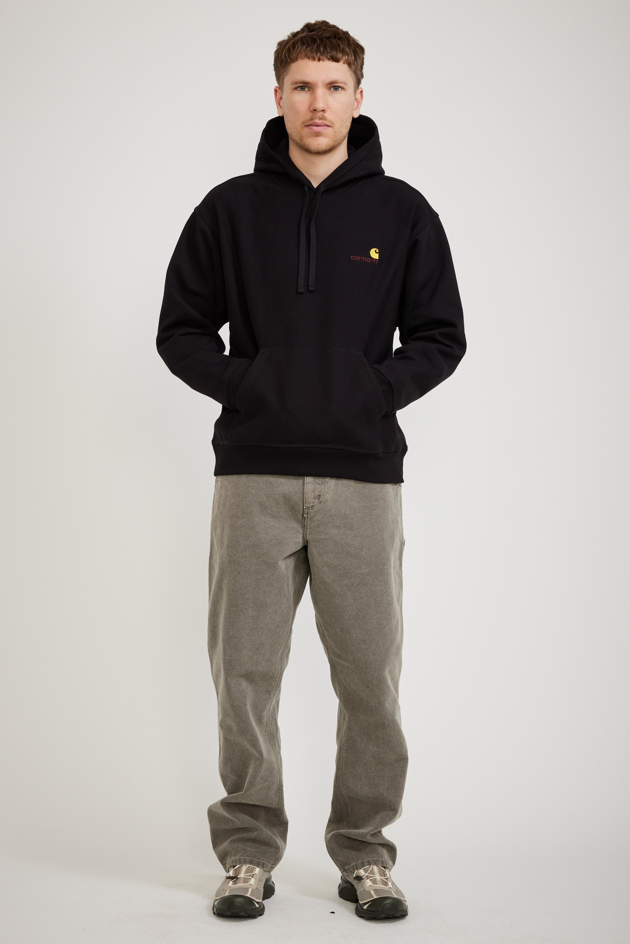 Carhartt WIP | Hooded American Script Sweat Black | Maplestore