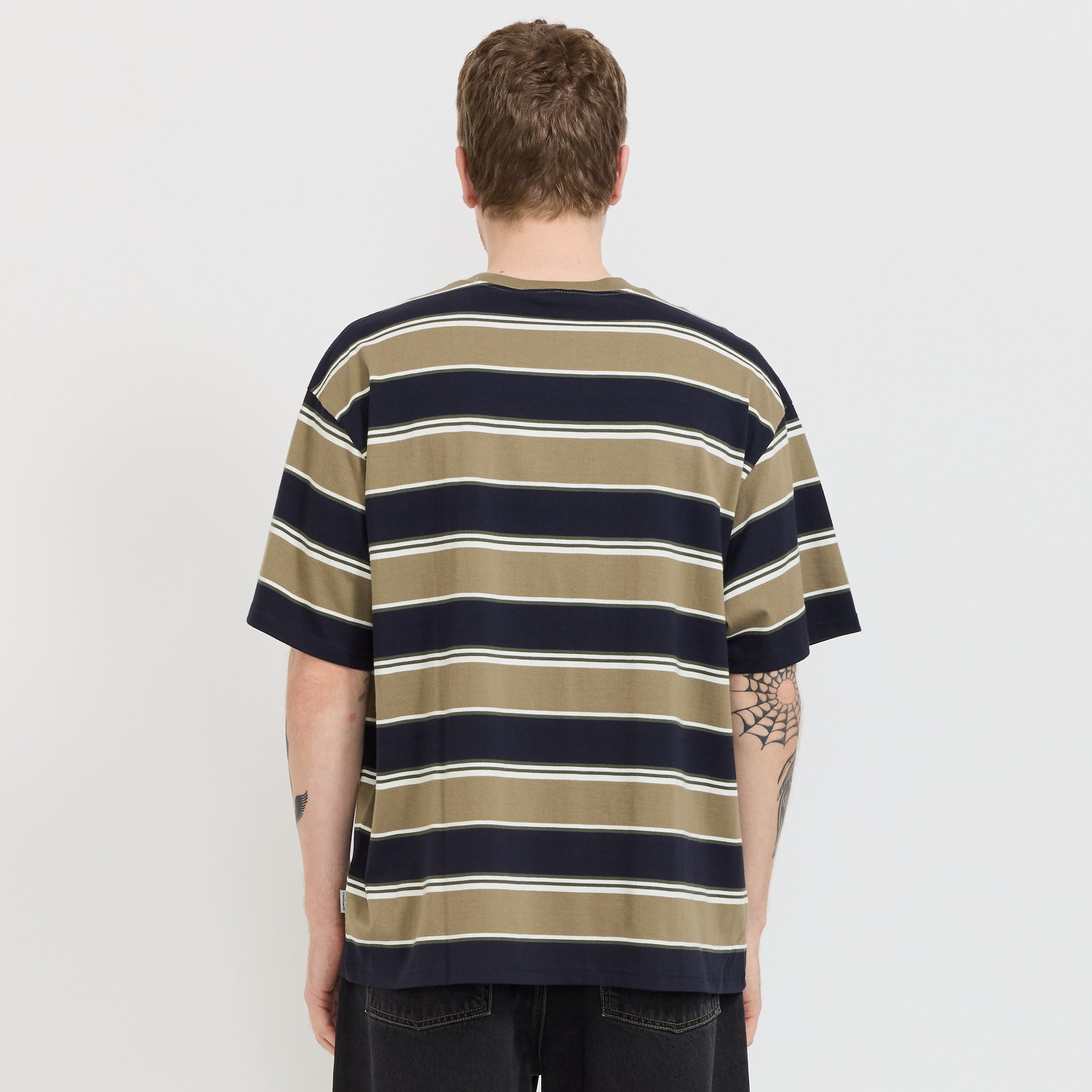 Carhartt WIP | S/S Malone T-Shirt Malone Stripe Brass | Maplestore