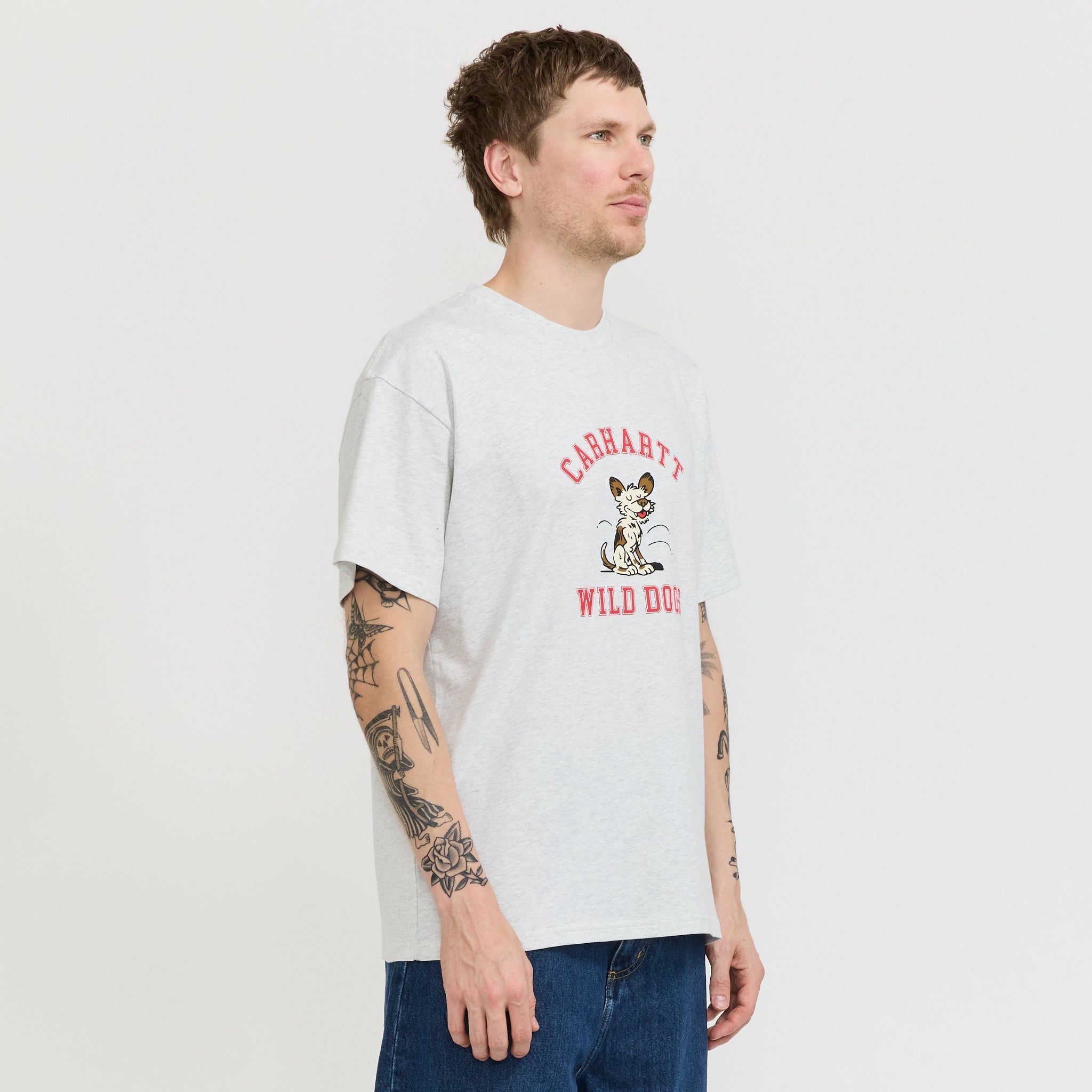 Carhartt WIP | S/S Wild Dog T-Shirt Ash Heather | Maplestore