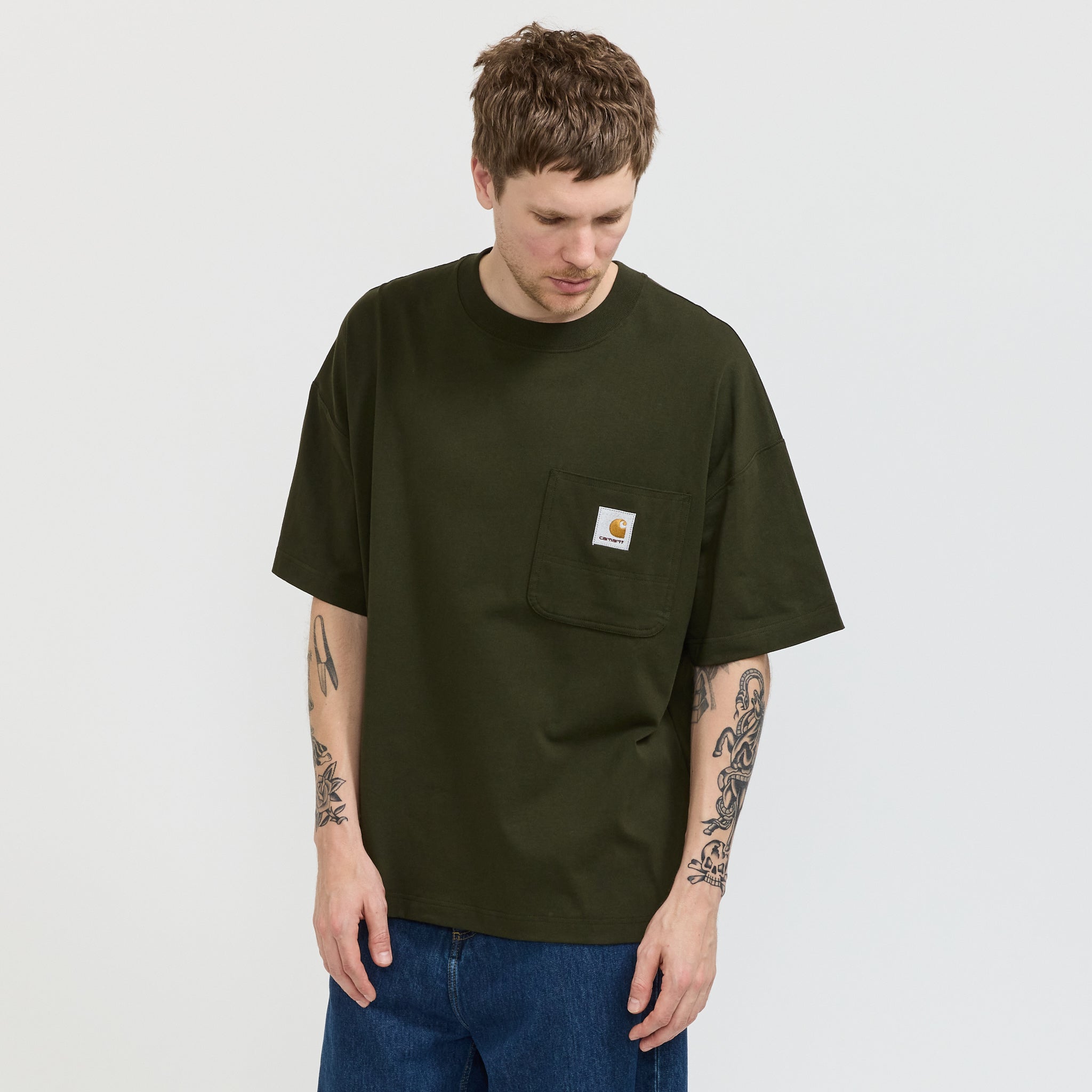 Carhartt WIP S/S Work Pocket T-Shirt Olive Maplestore