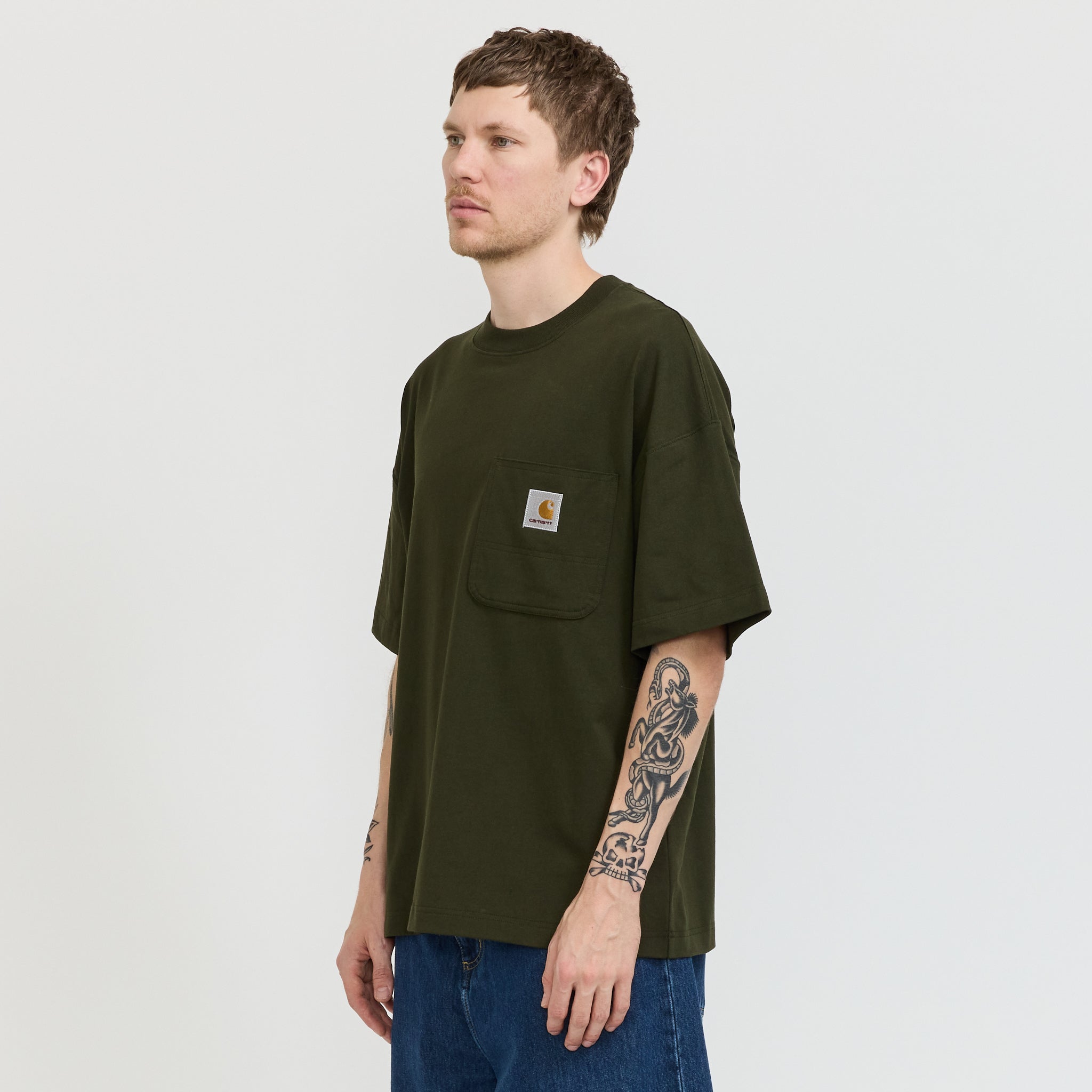 Carhartt WIP | S/S Work Pocket T-Shirt Olive | Maplestore