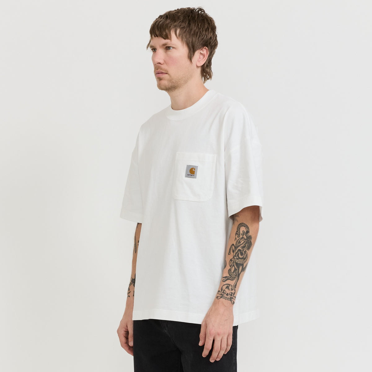 S/S Work Pocket T-Shirt White