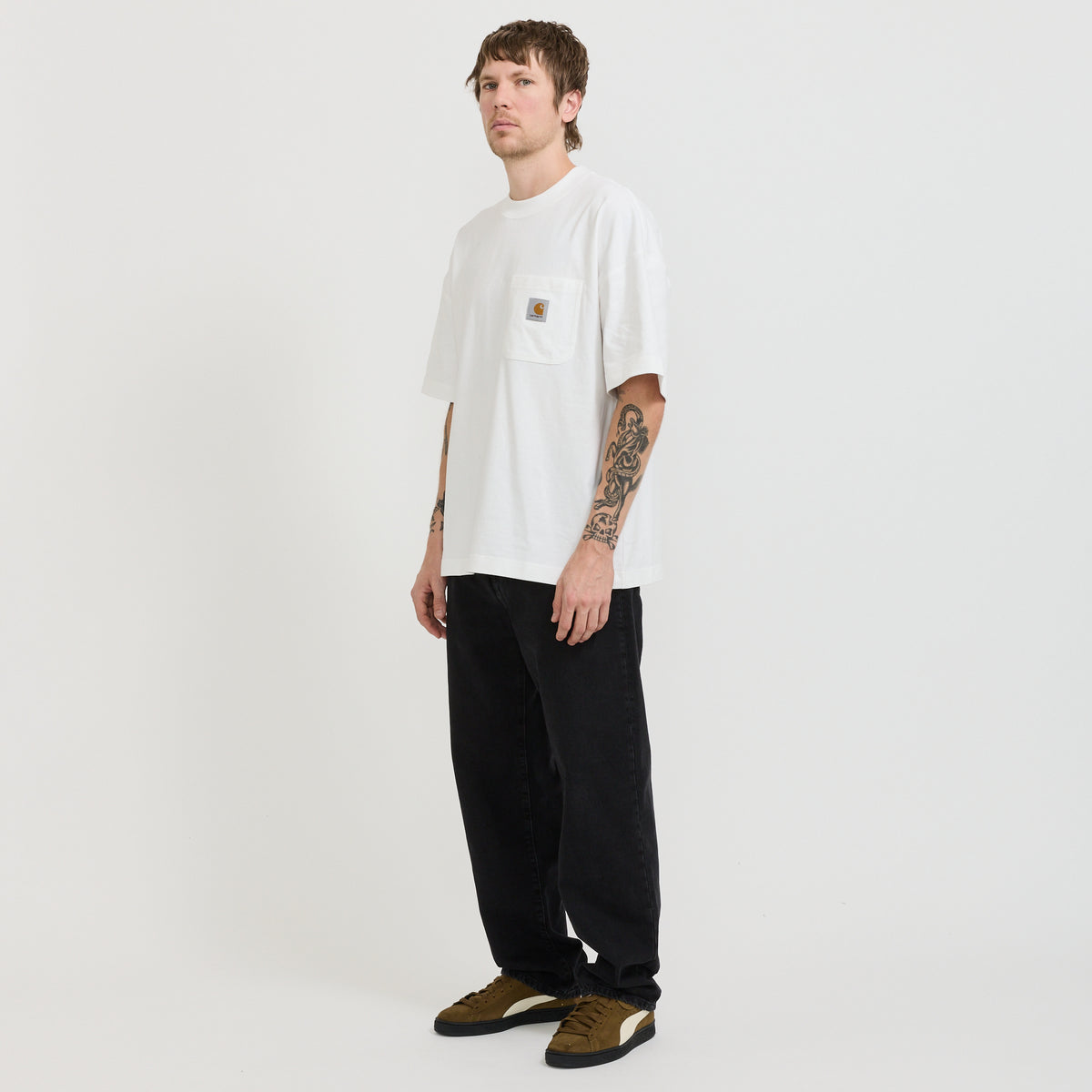 S/S Work Pocket T-Shirt White