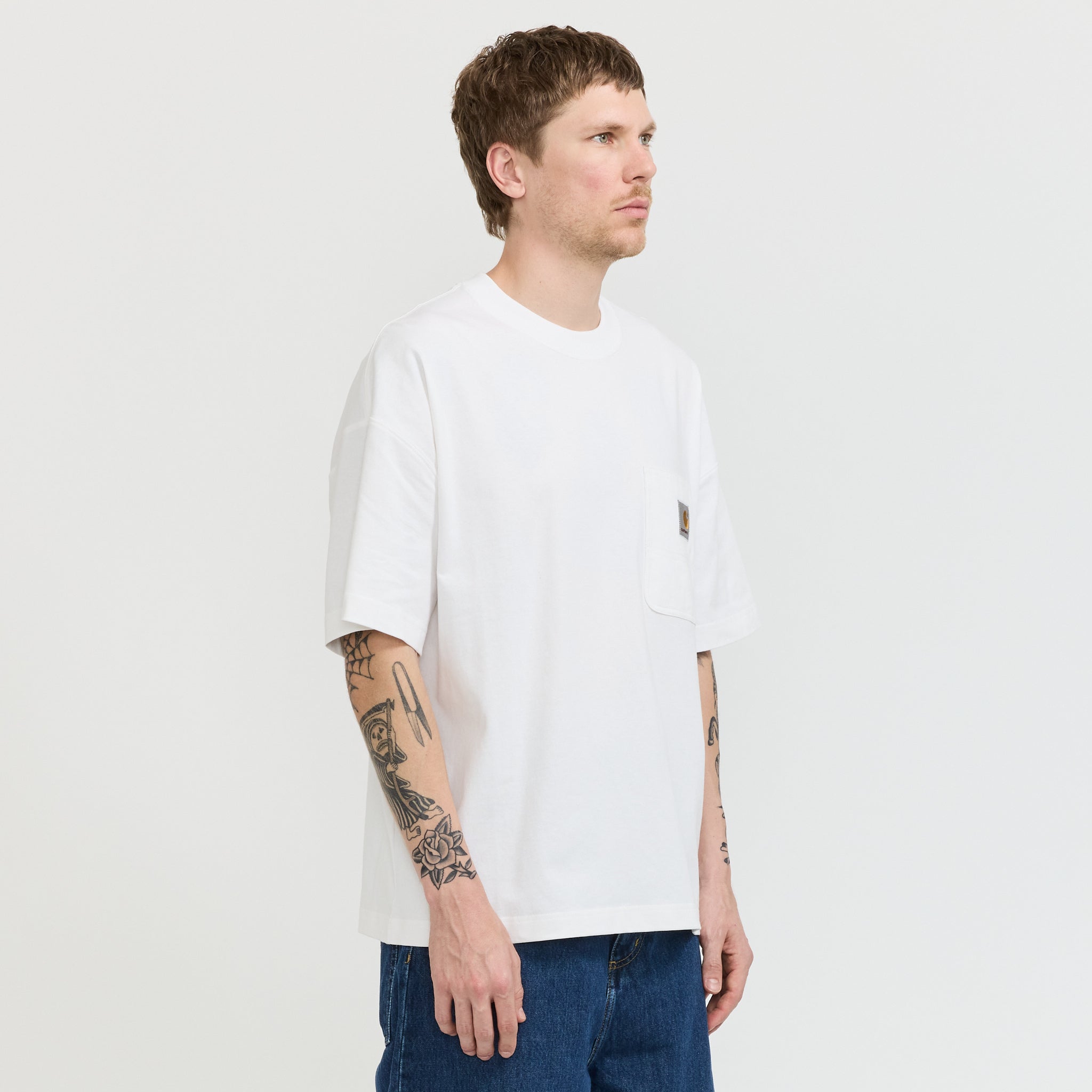 Carhartt WIP | S/S Work Pocket T-Shirt White | Maplestore