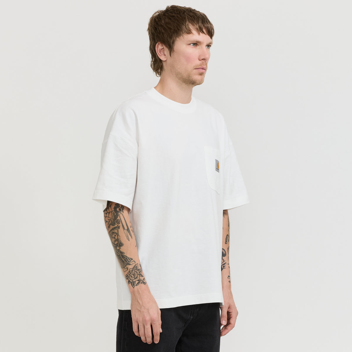 S/S Work Pocket T-Shirt White