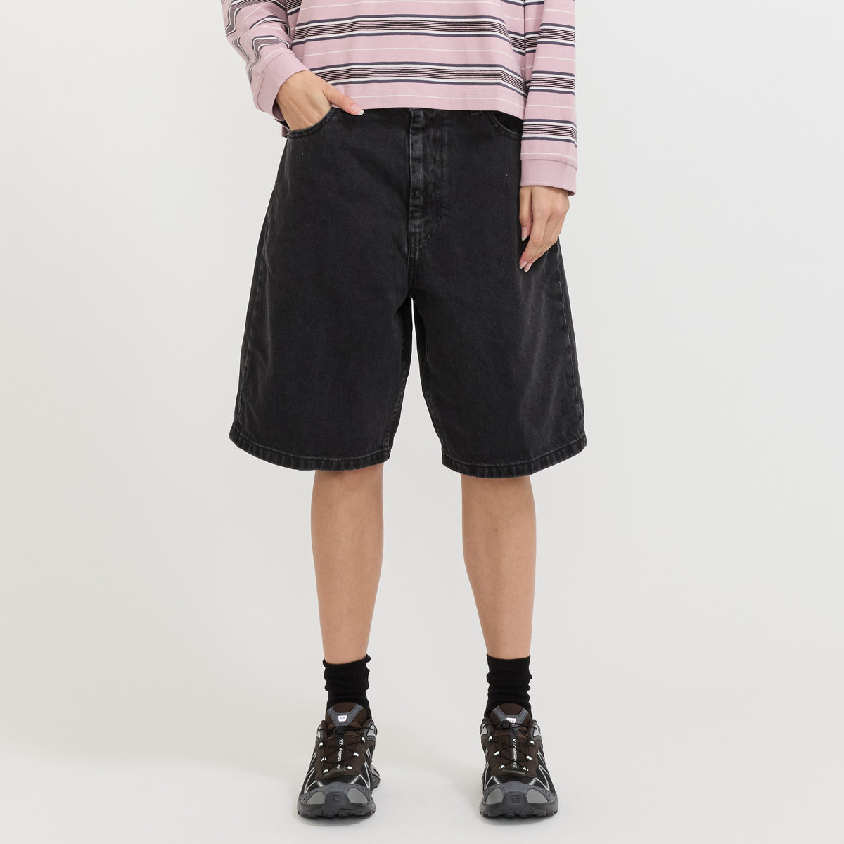 Women's Brandon Short Black Stone Washed