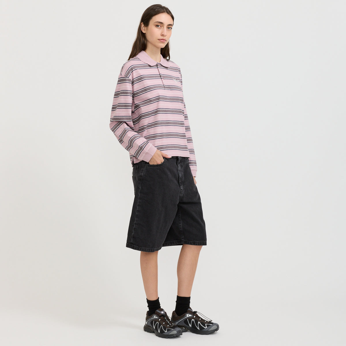 Women's Brandon Short Black Stone Washed