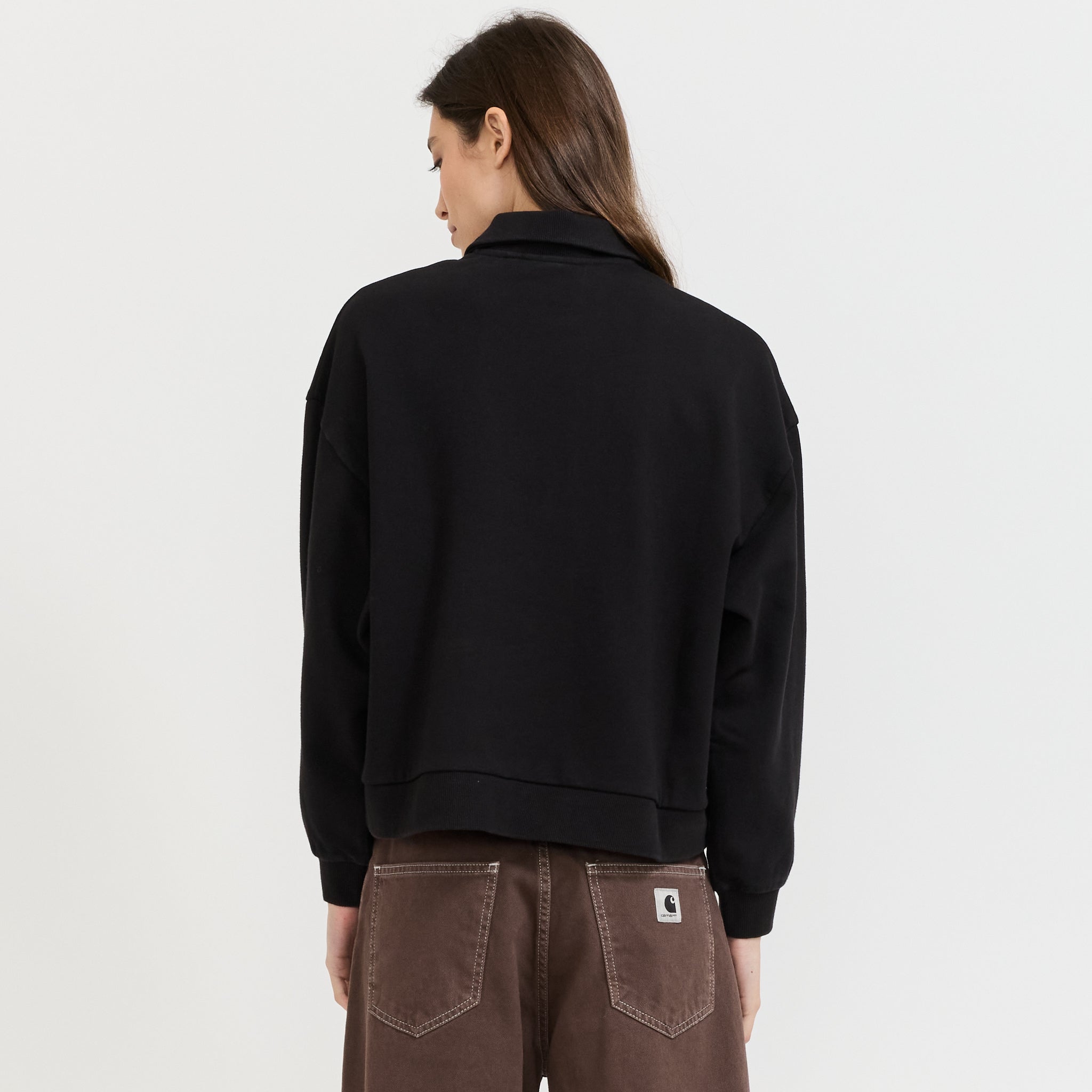 Brenta Polo Sweat Black/White Stone