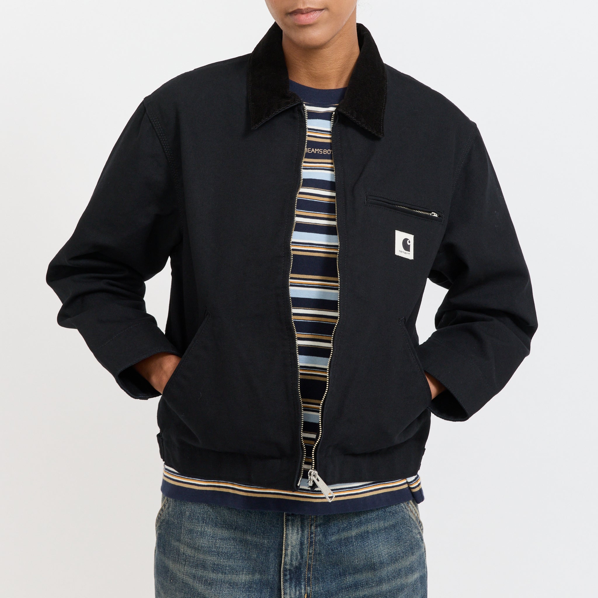 Women's OG Detroit Jacket Black/Black Rinsed