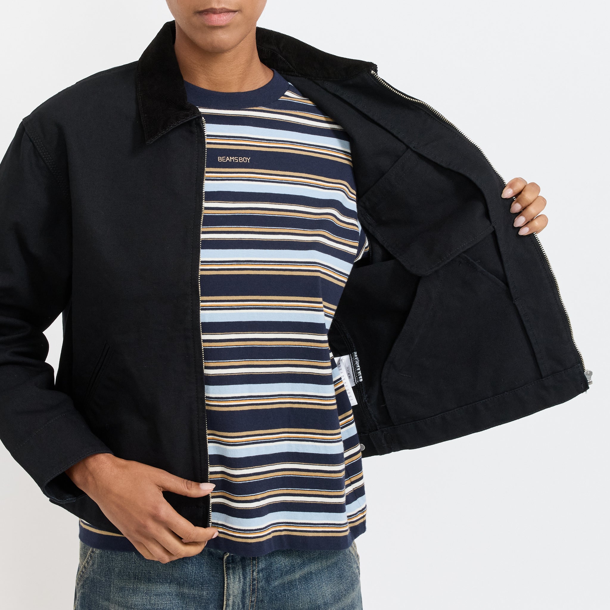 Women's OG Detroit Jacket Black/Black Rinsed