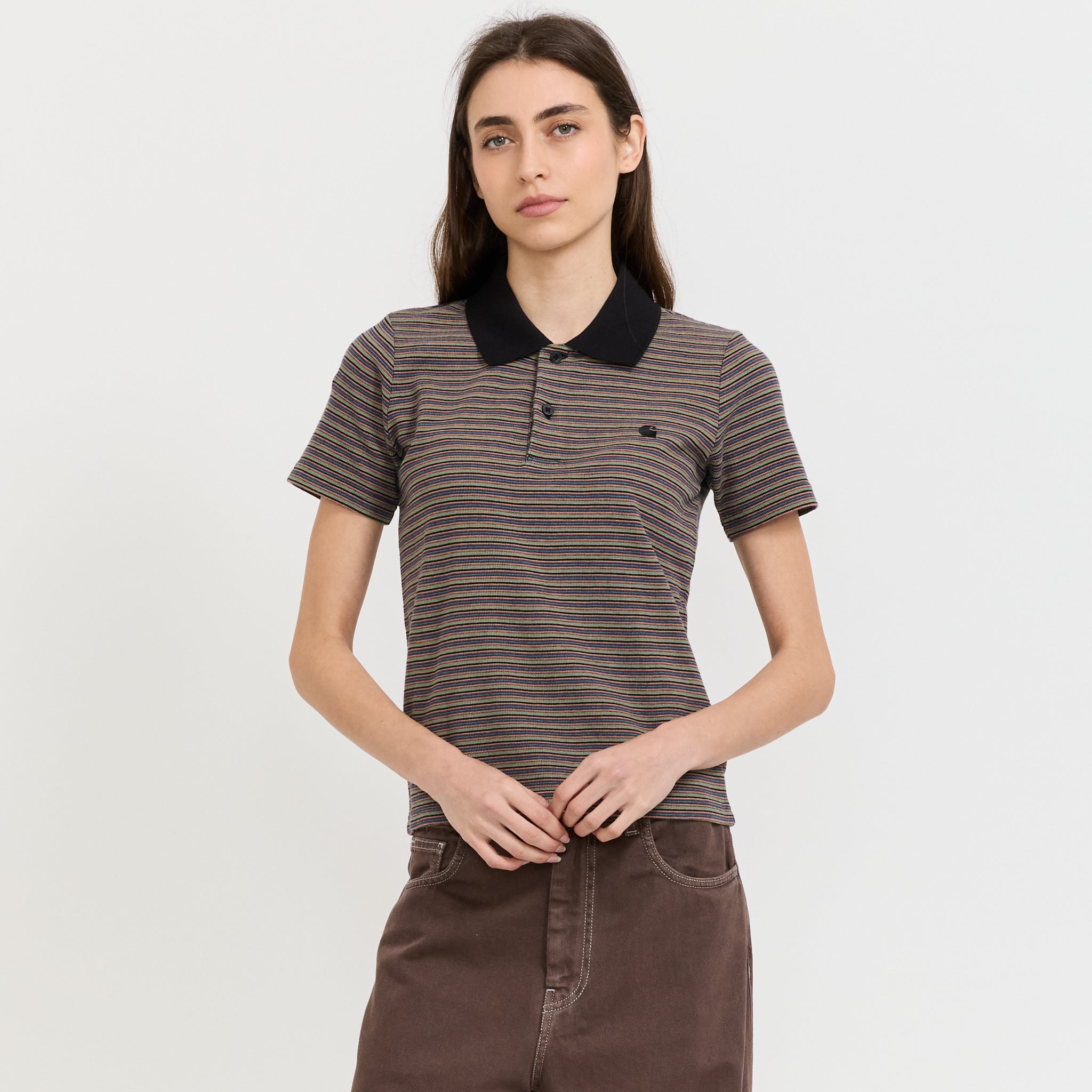 S/S Dion Polo Dion Stripe Lily