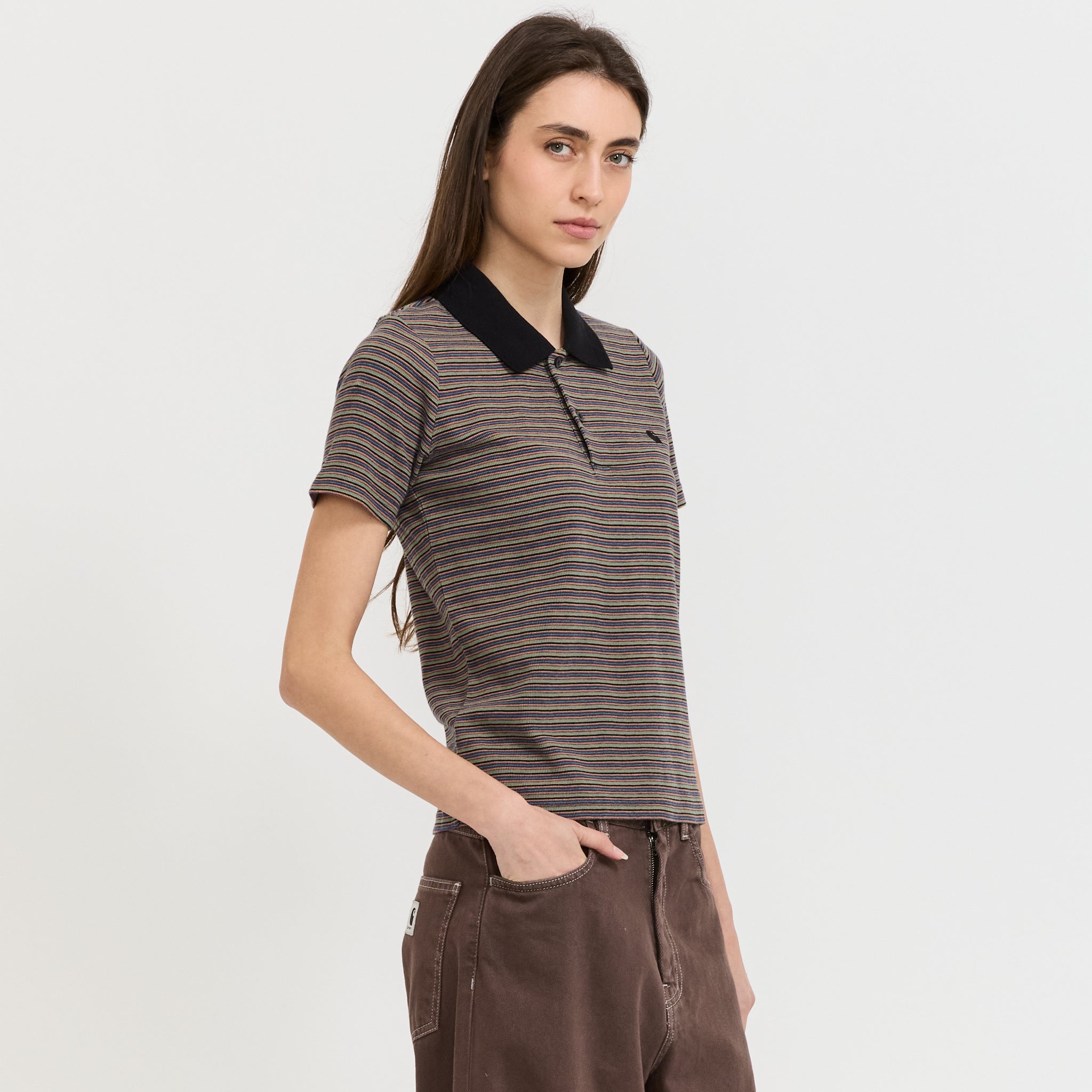 S/S Dion Polo Dion Stripe Lily
