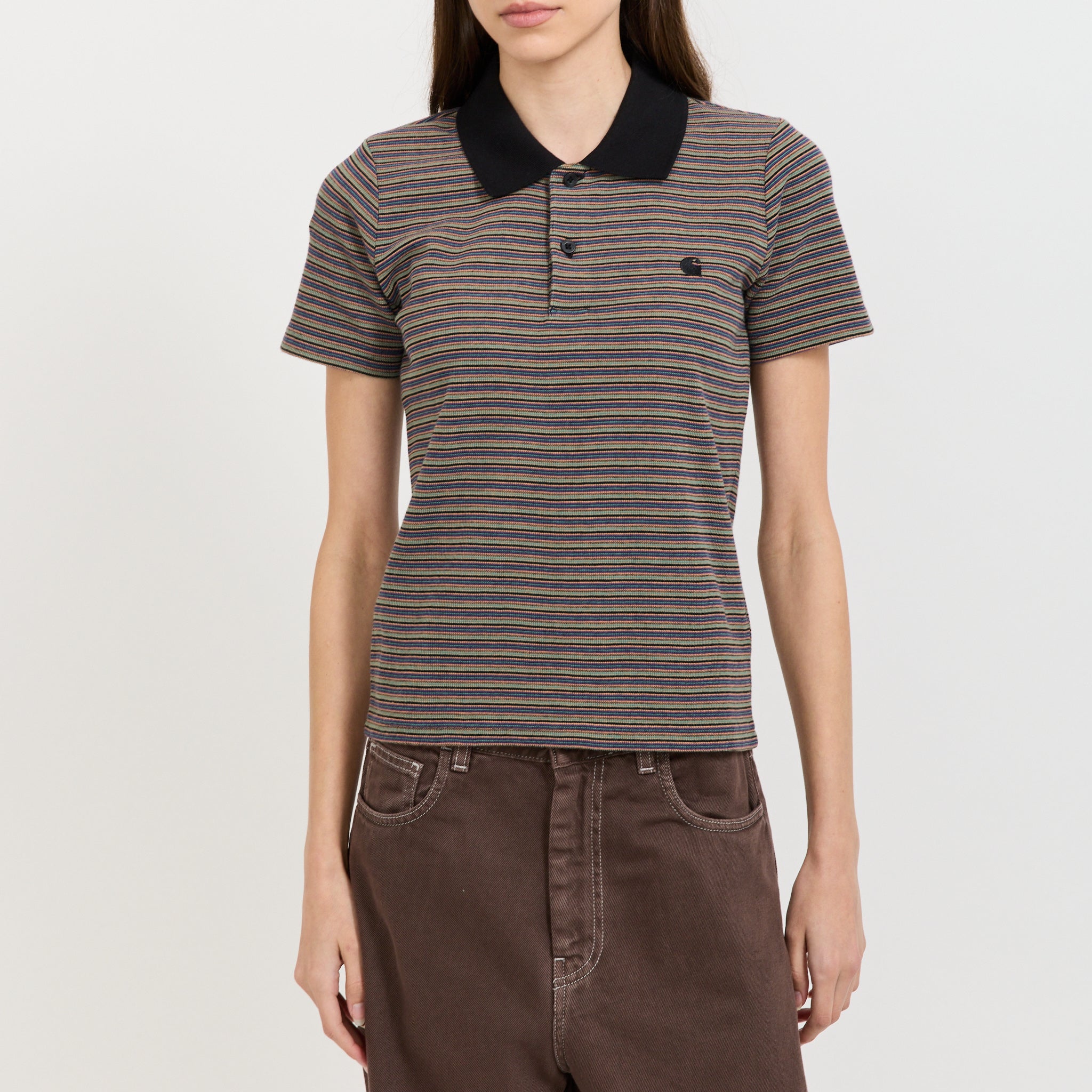 S/S Dion Polo Dion Stripe Lily