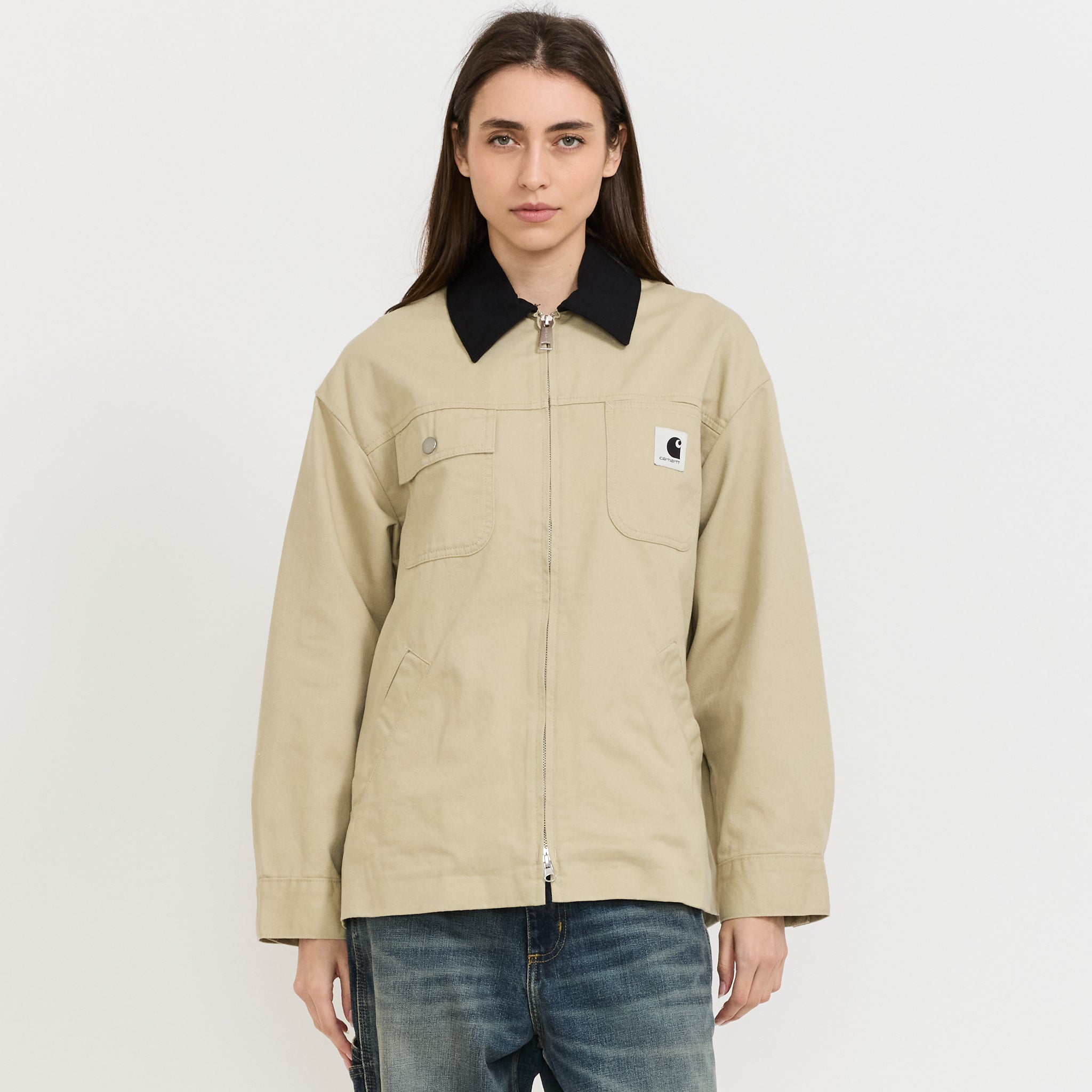 Womens Dana Jacket Barchan/Black Rinsed