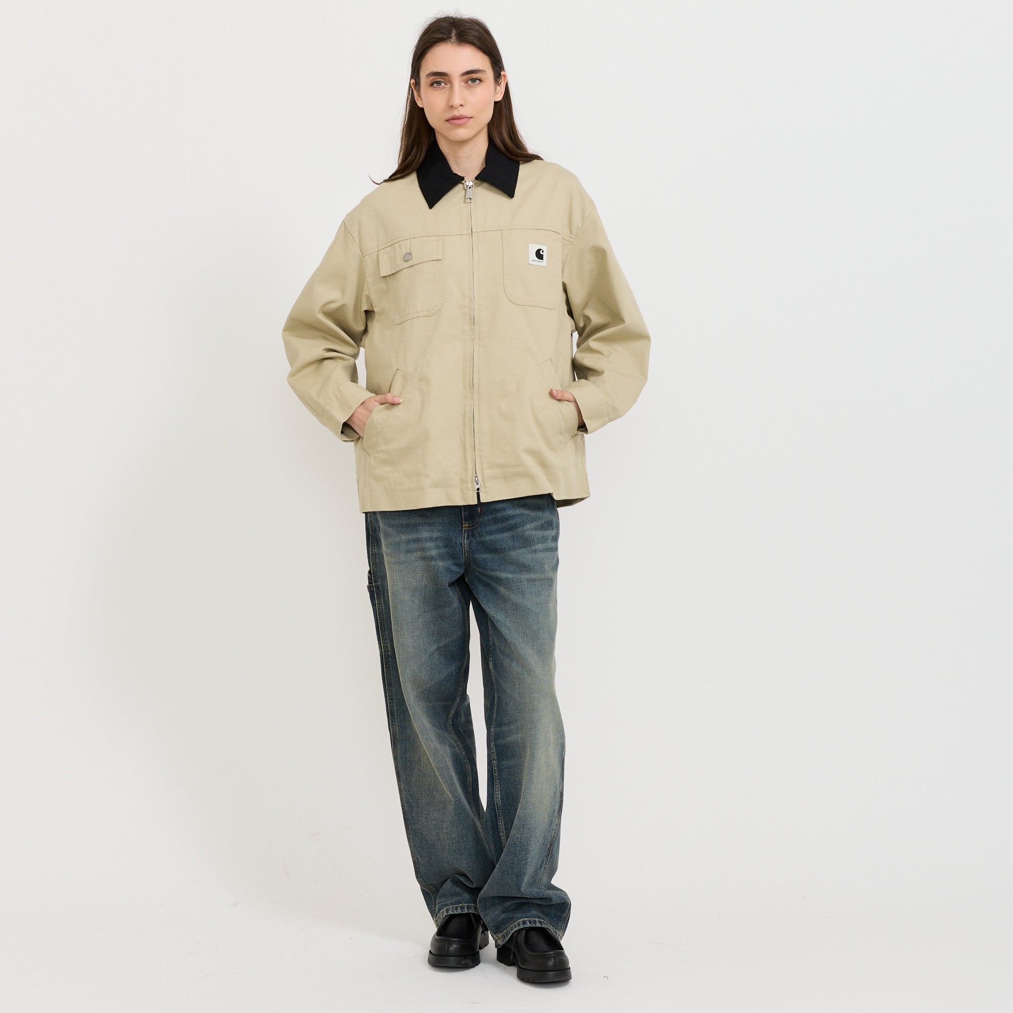 Womens Dana Jacket Barchan/Black Rinsed
