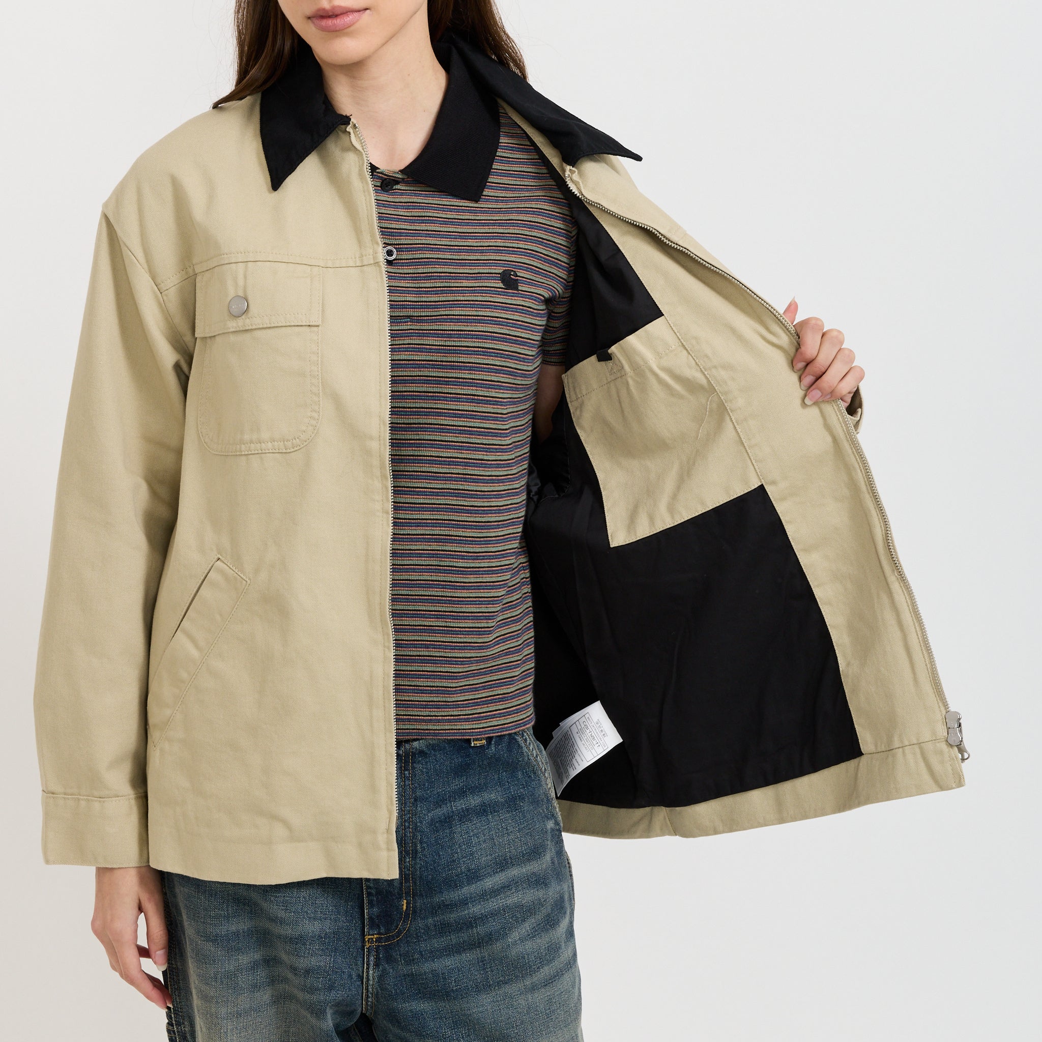 Womens Dana Jacket Barchan/Black Rinsed