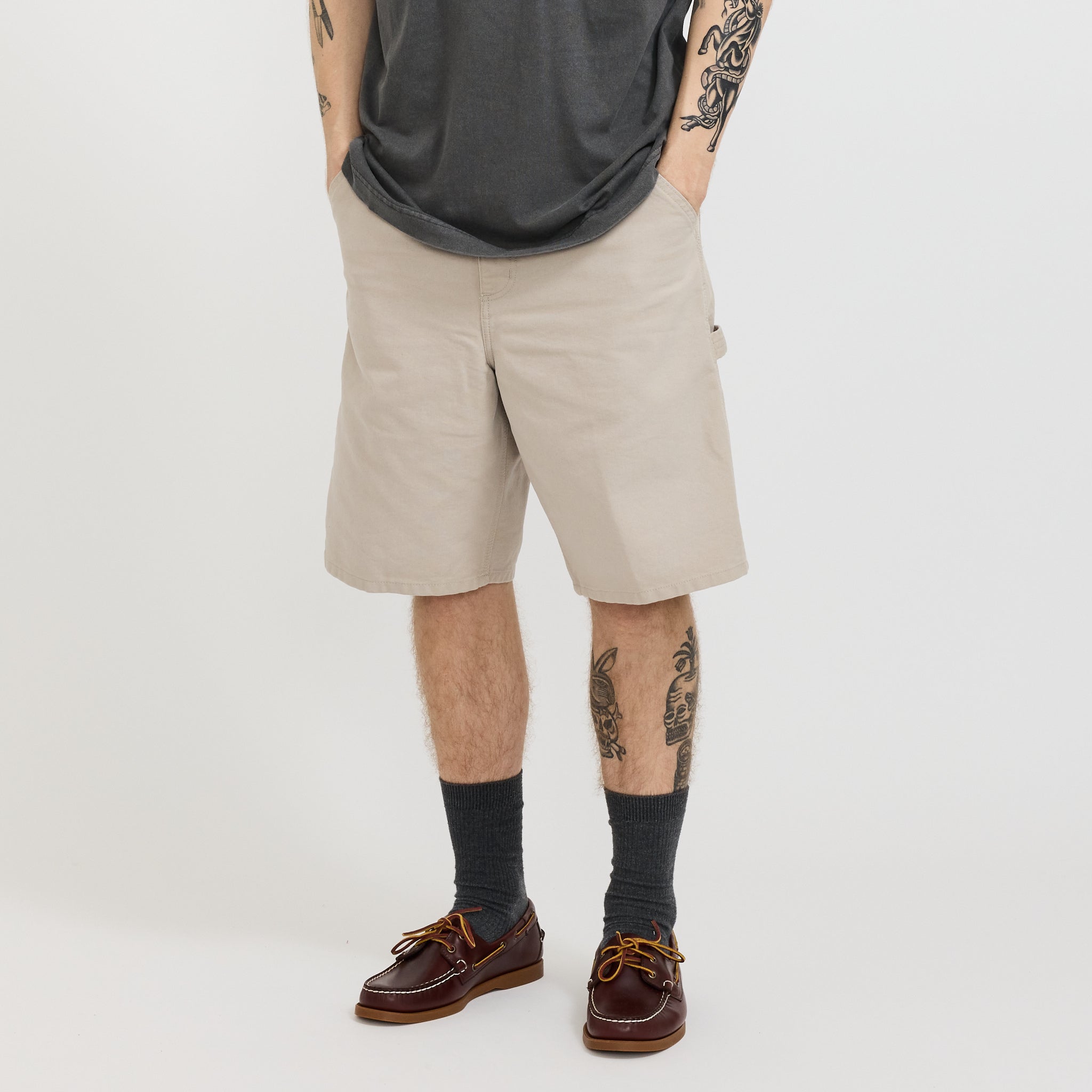 Single Knee Short Dusky Beige | Carhartt WIP Mens Shorts | Maplestore