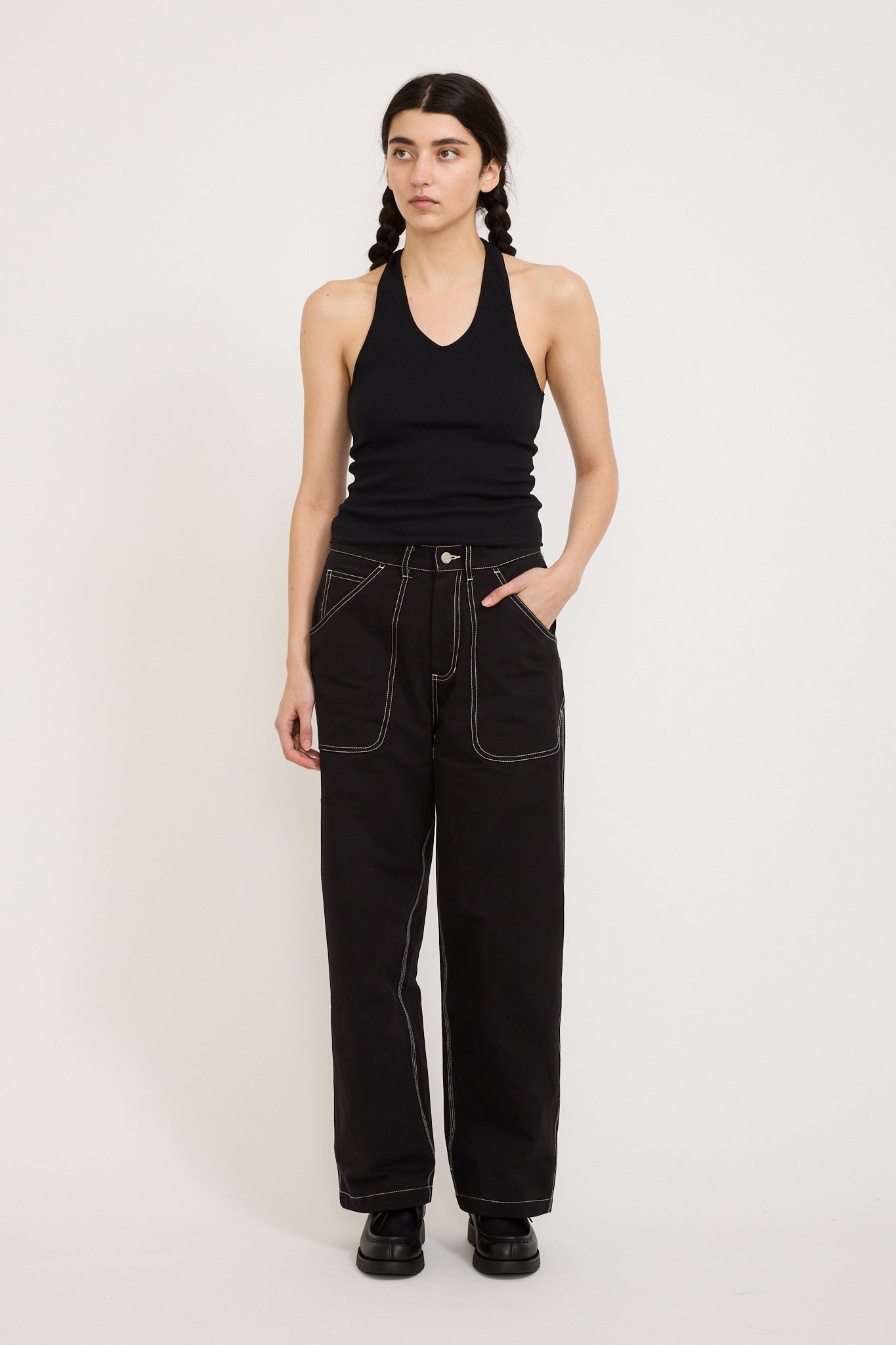 Atelier Pants Black Womens