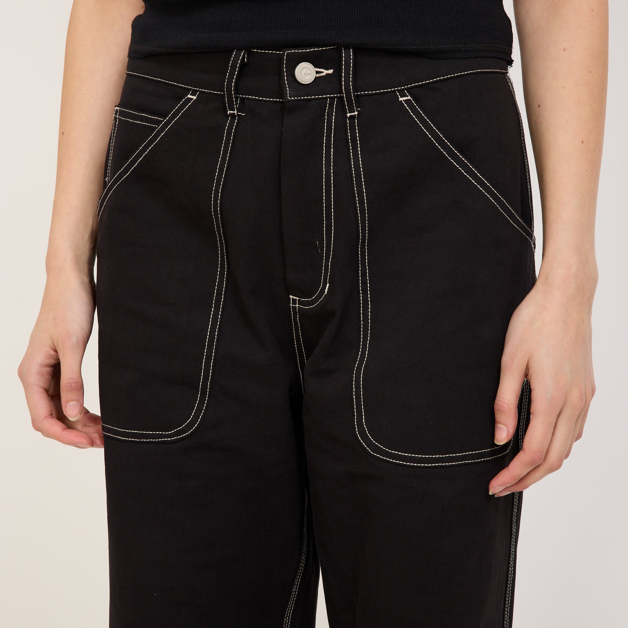 Checks | Atelier Pants Black Womens | Maplestore