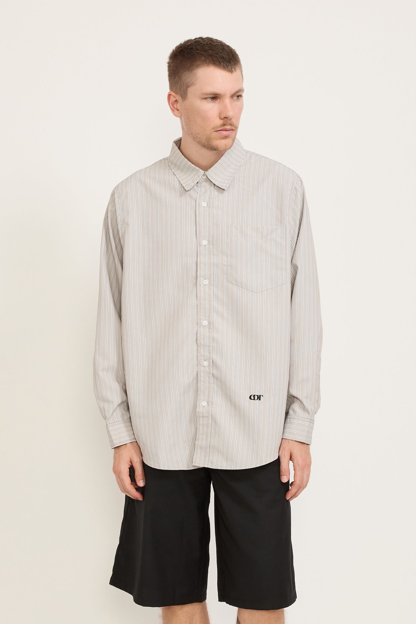 L/S Generous Shirt Espresso/Black