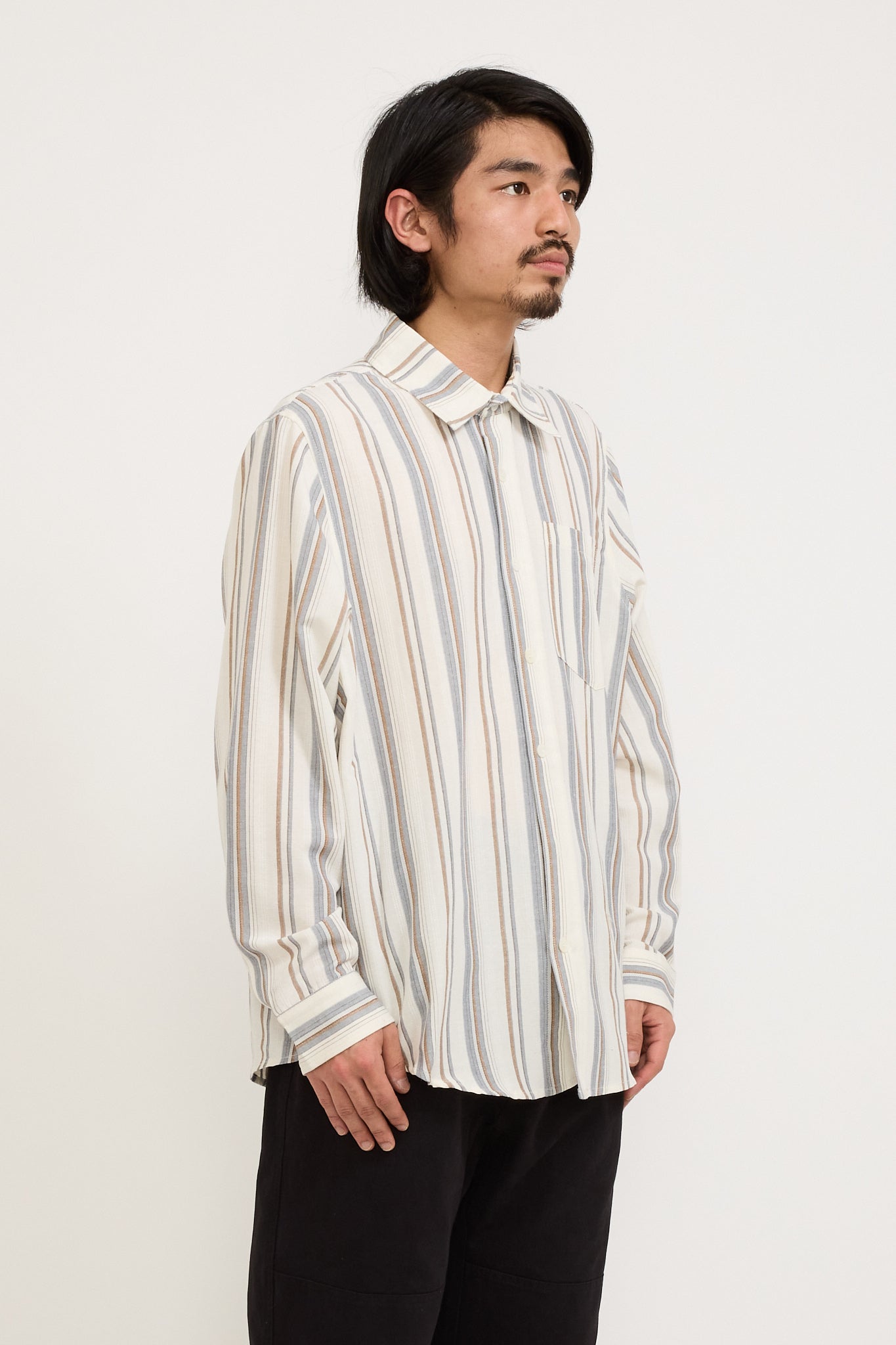 Generous Shirt LS Cedar Stripe