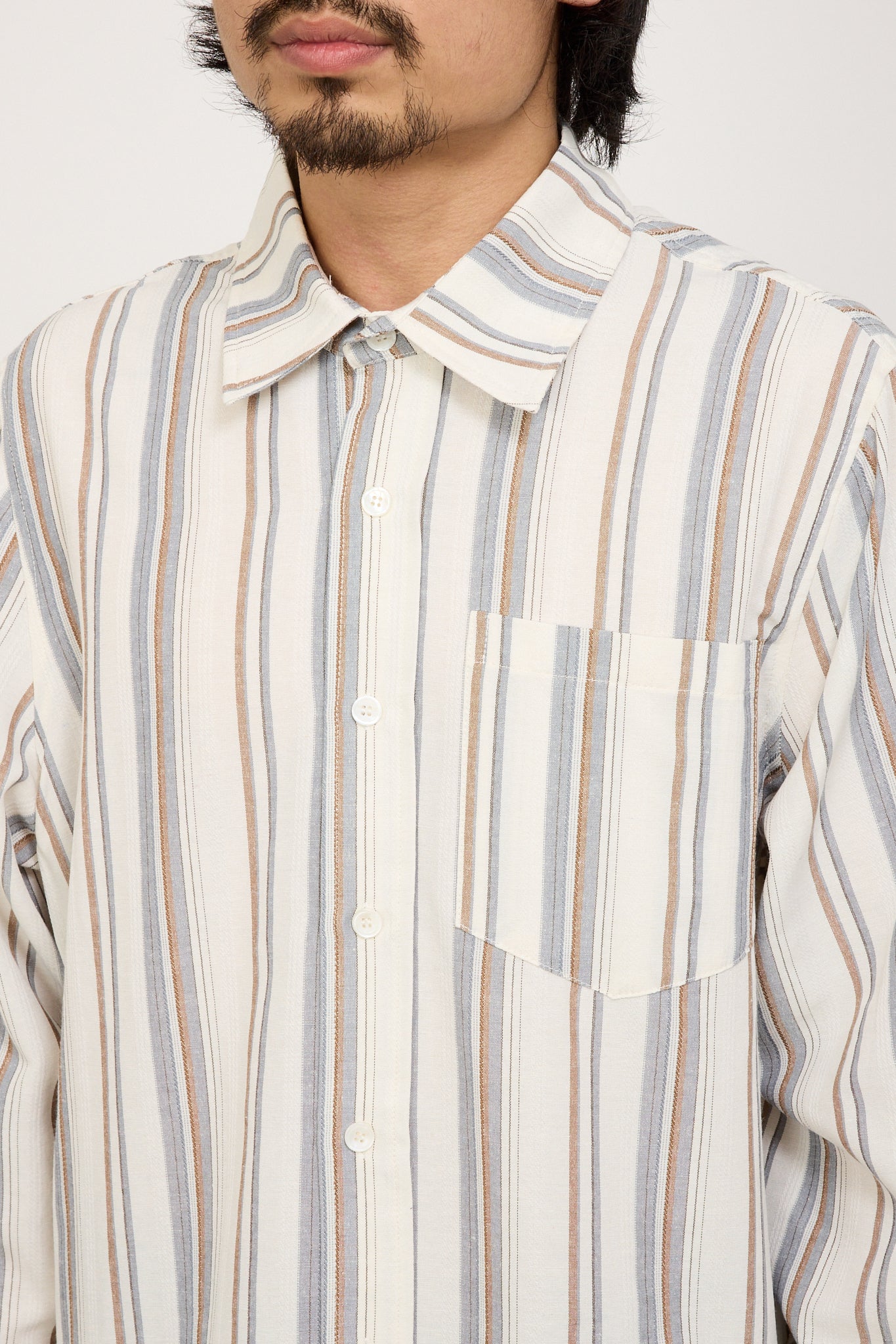 Generous Shirt LS Cedar Stripe