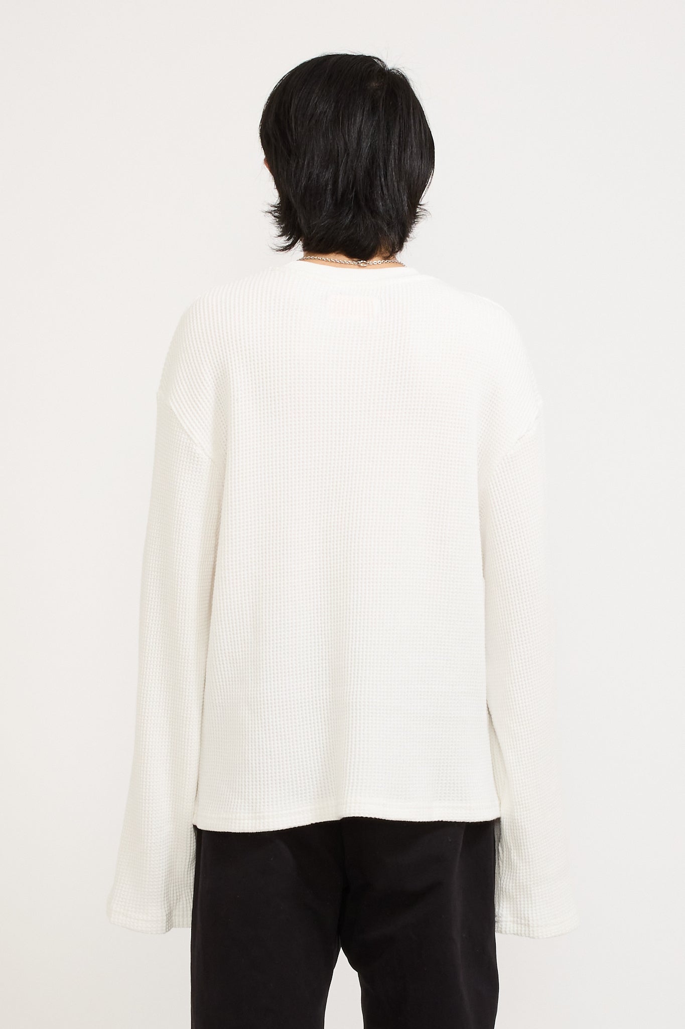 Idle waffle Top White