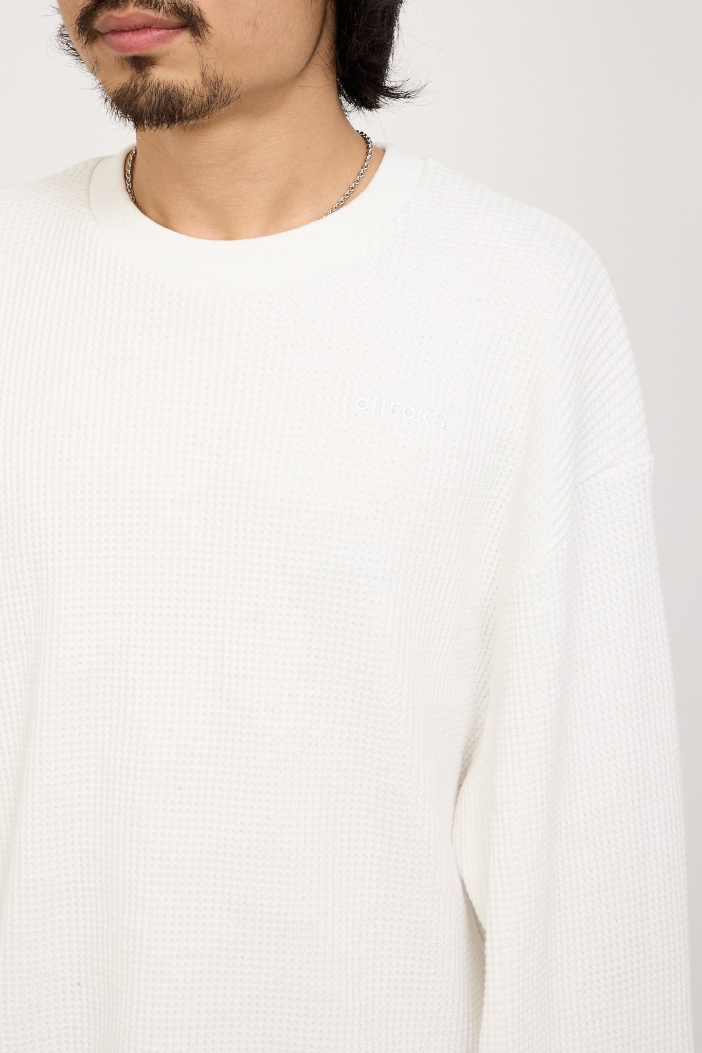 Idle waffle Top White