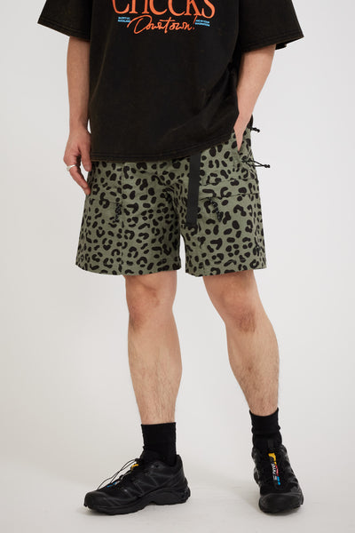 Checks | Ripstop Climbing Shorts Leopard Print | Maplestore