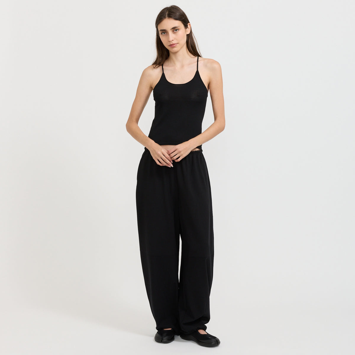 Easy Dry Wool Cami Top Black