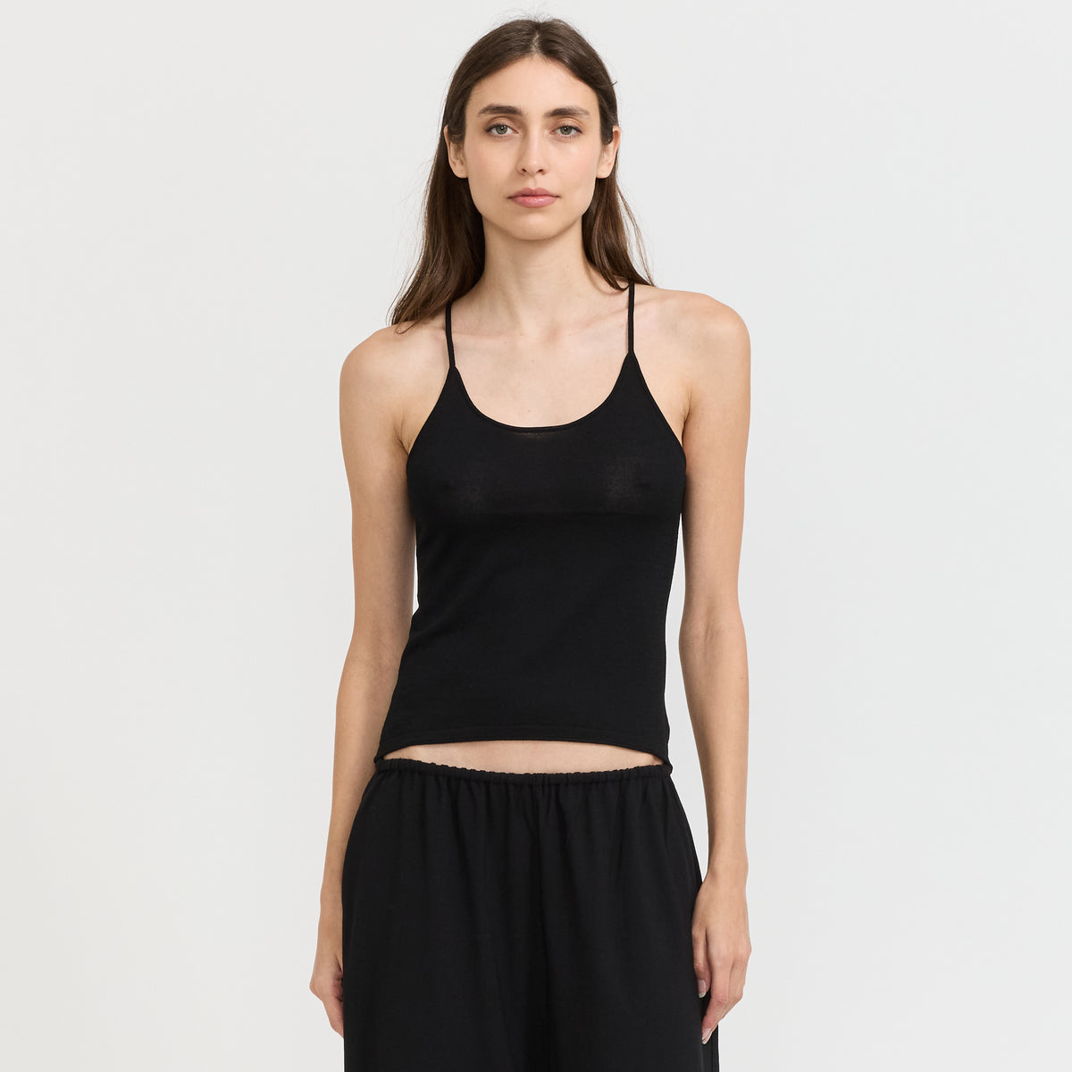 Easy Dry Wool Cami Top Black