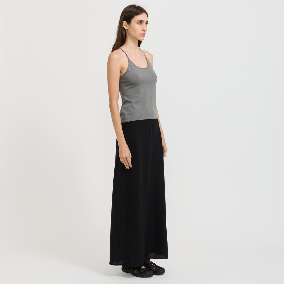 Easy Dry Wool Cami Top Grey