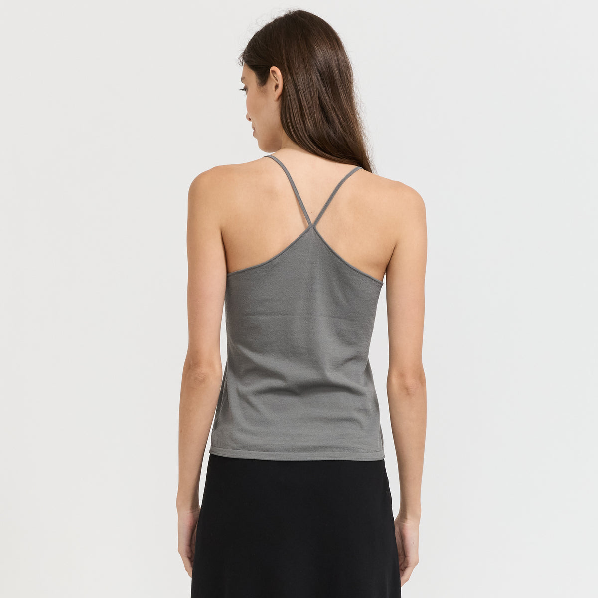 Easy Dry Wool Cami Top Grey