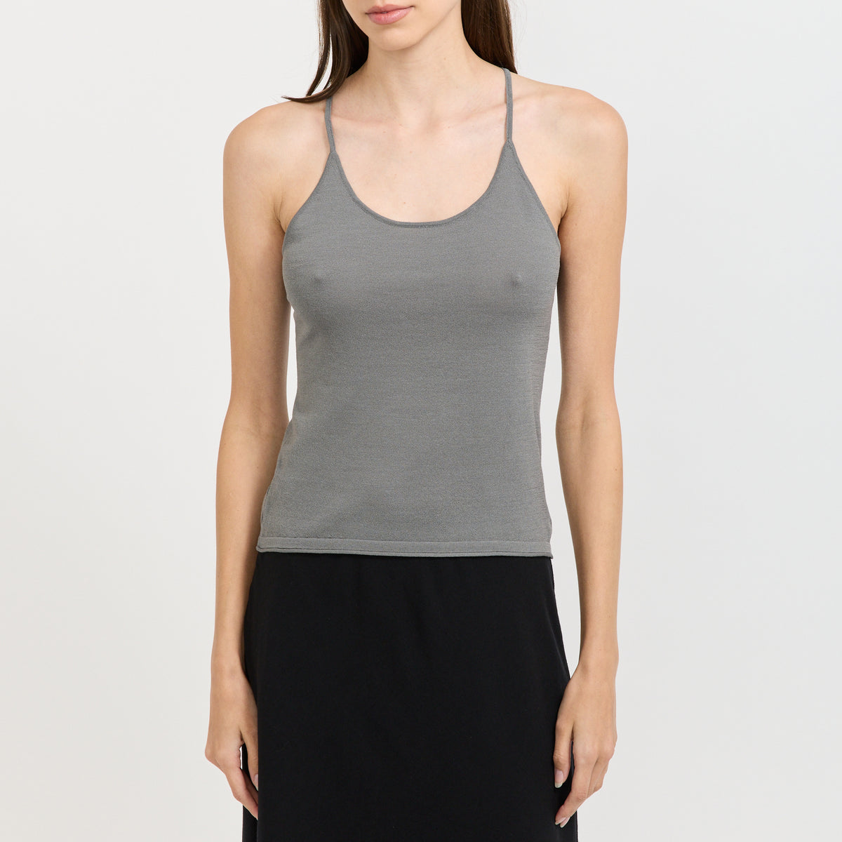 Easy Dry Wool Cami Top Grey