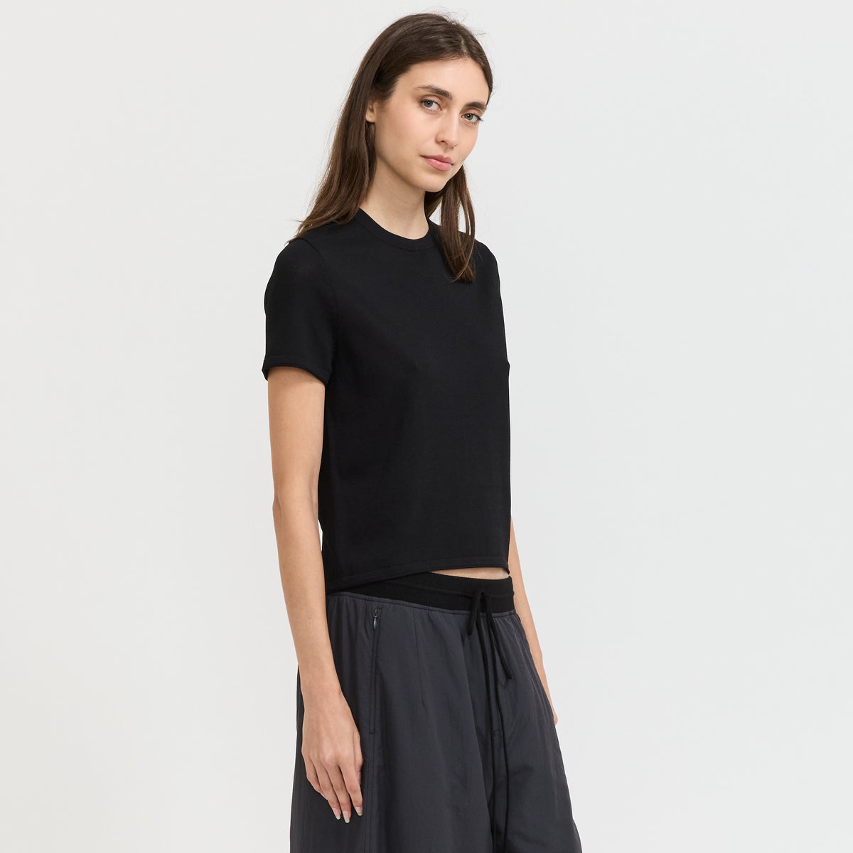 Easy Dry Wool T-Shirt Black