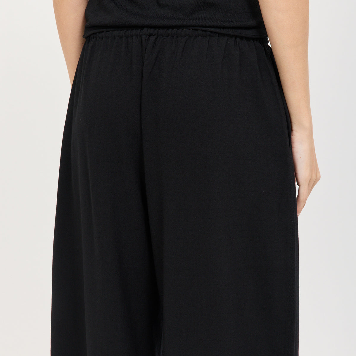 Mandarin Pants Black