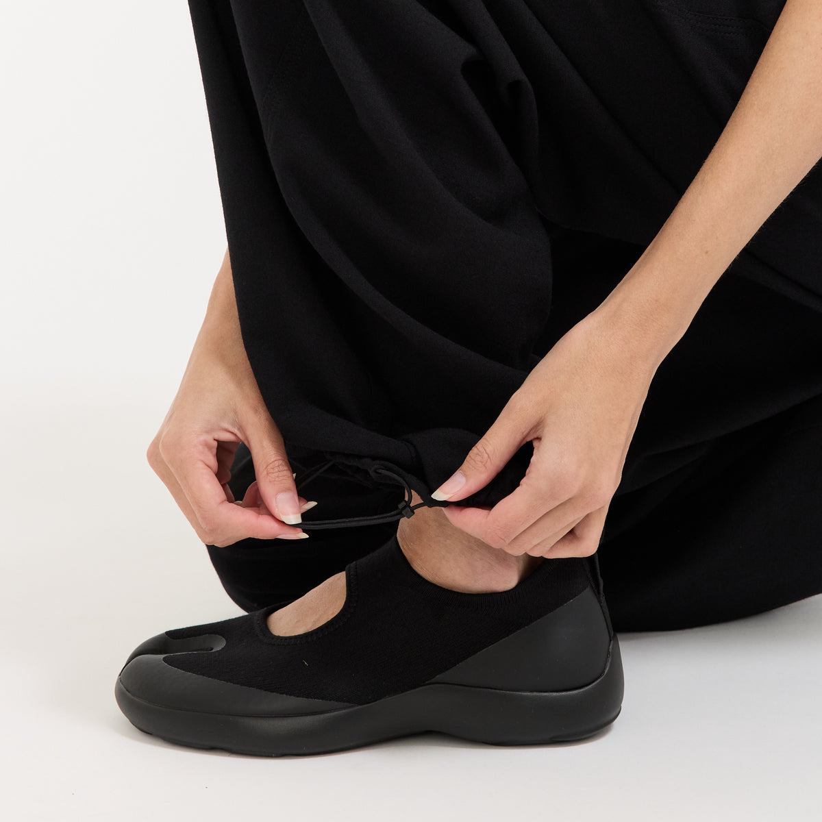 Mandarin Pants Black