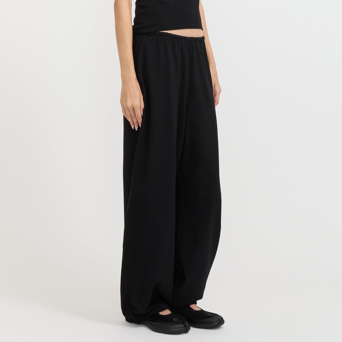 Mandarin Pants Black