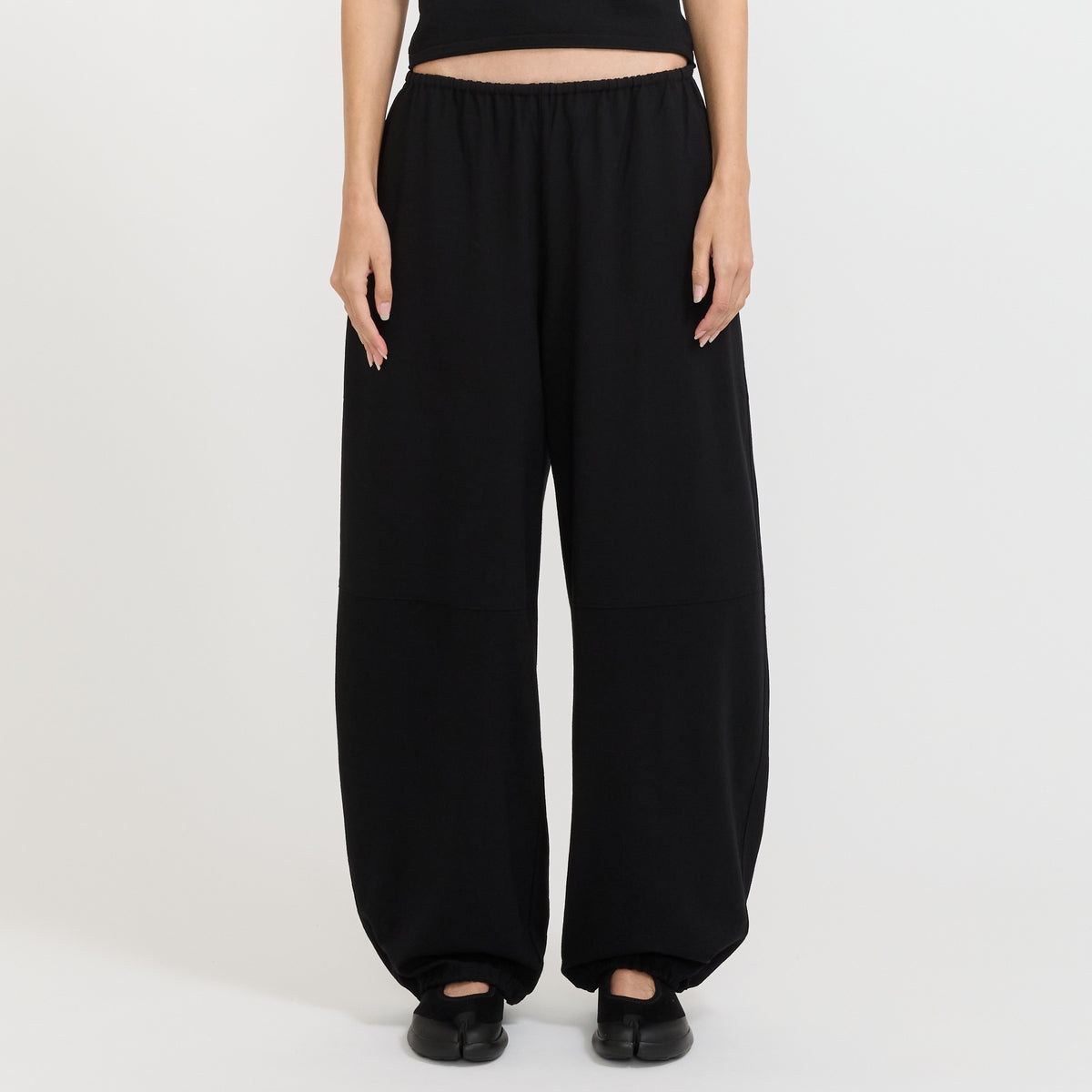 Mandarin Pants Black