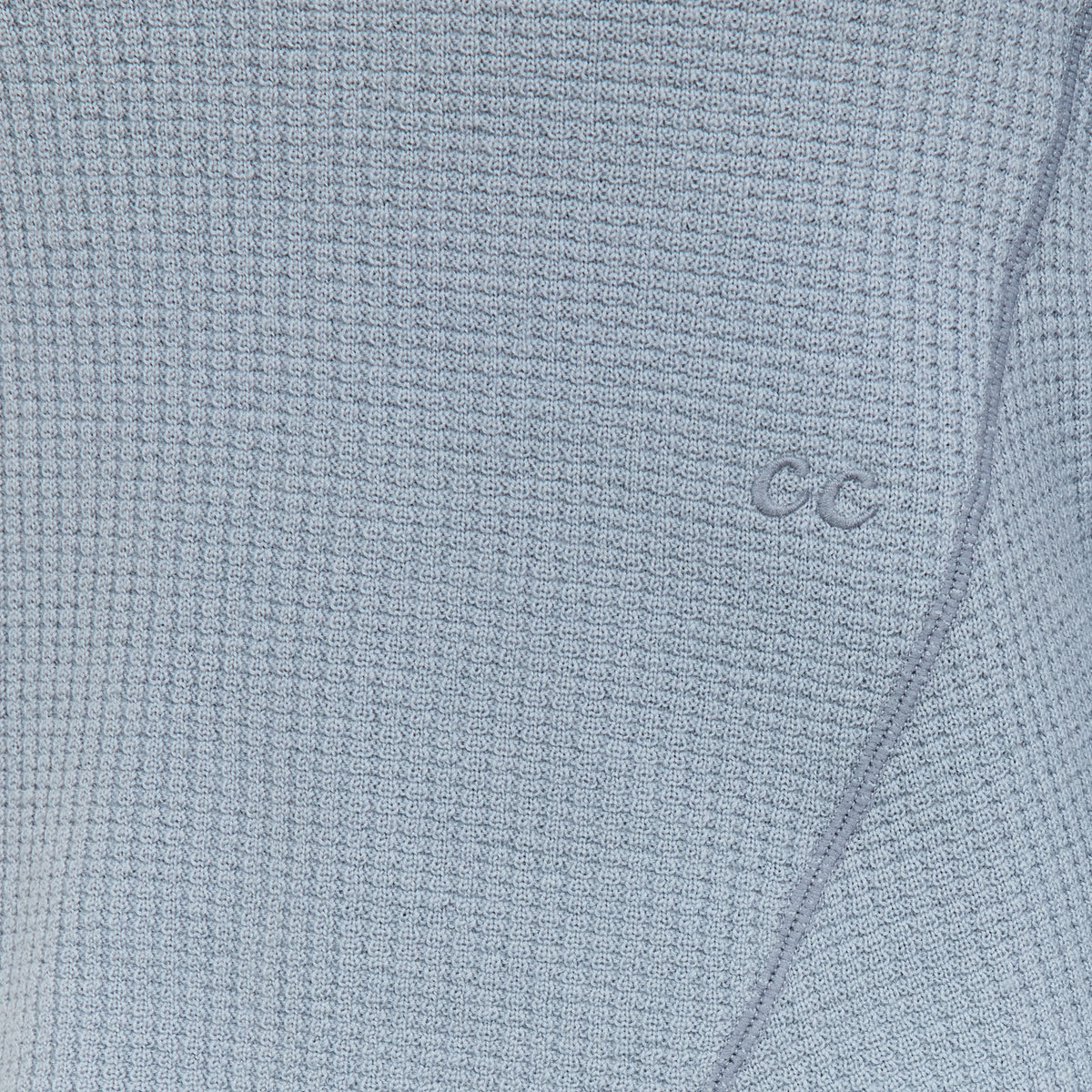 Rhythm Wool Waffle Fitted Tee Blue