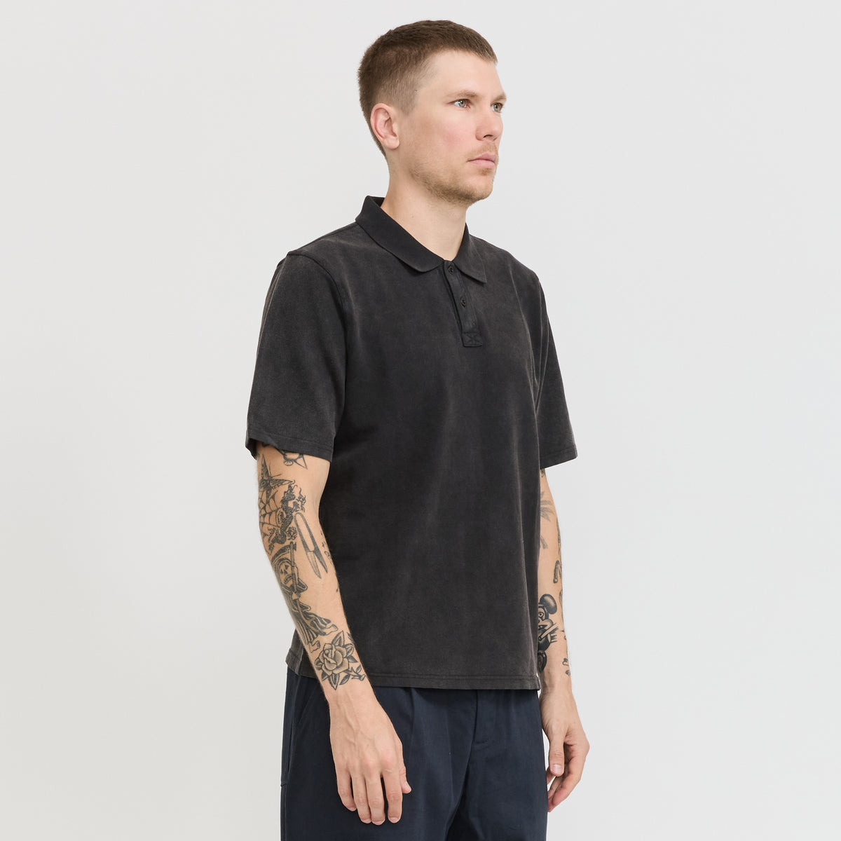 Corridor NYC | Pique Polo Black | Maplestore