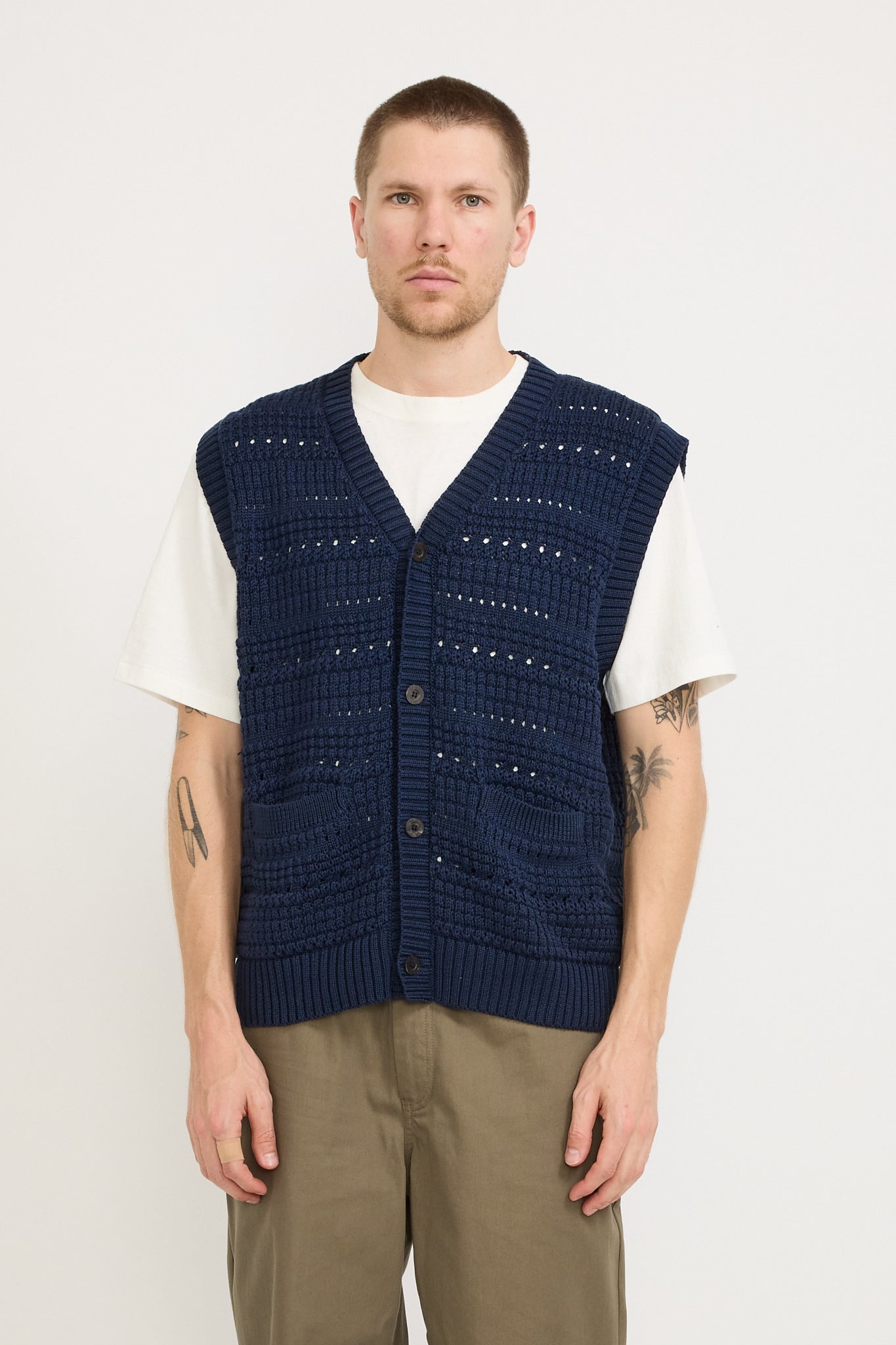 Cardigan Vest Navy