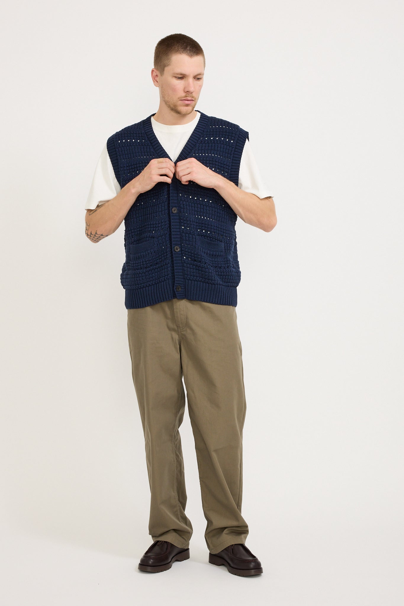 Cardigan Vest Navy