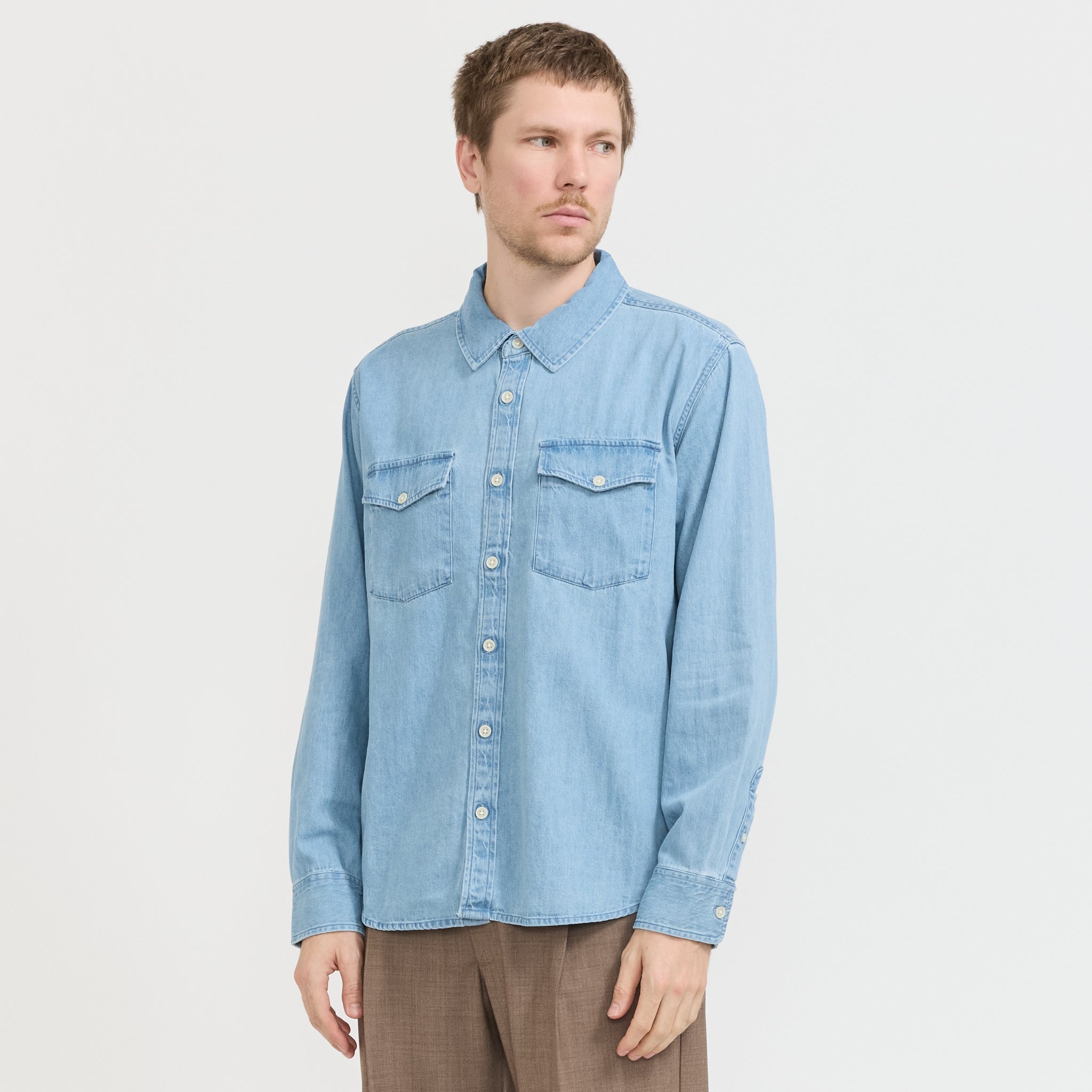 Corridor NYC | Denim Shirt LS Indigo | Maplestore