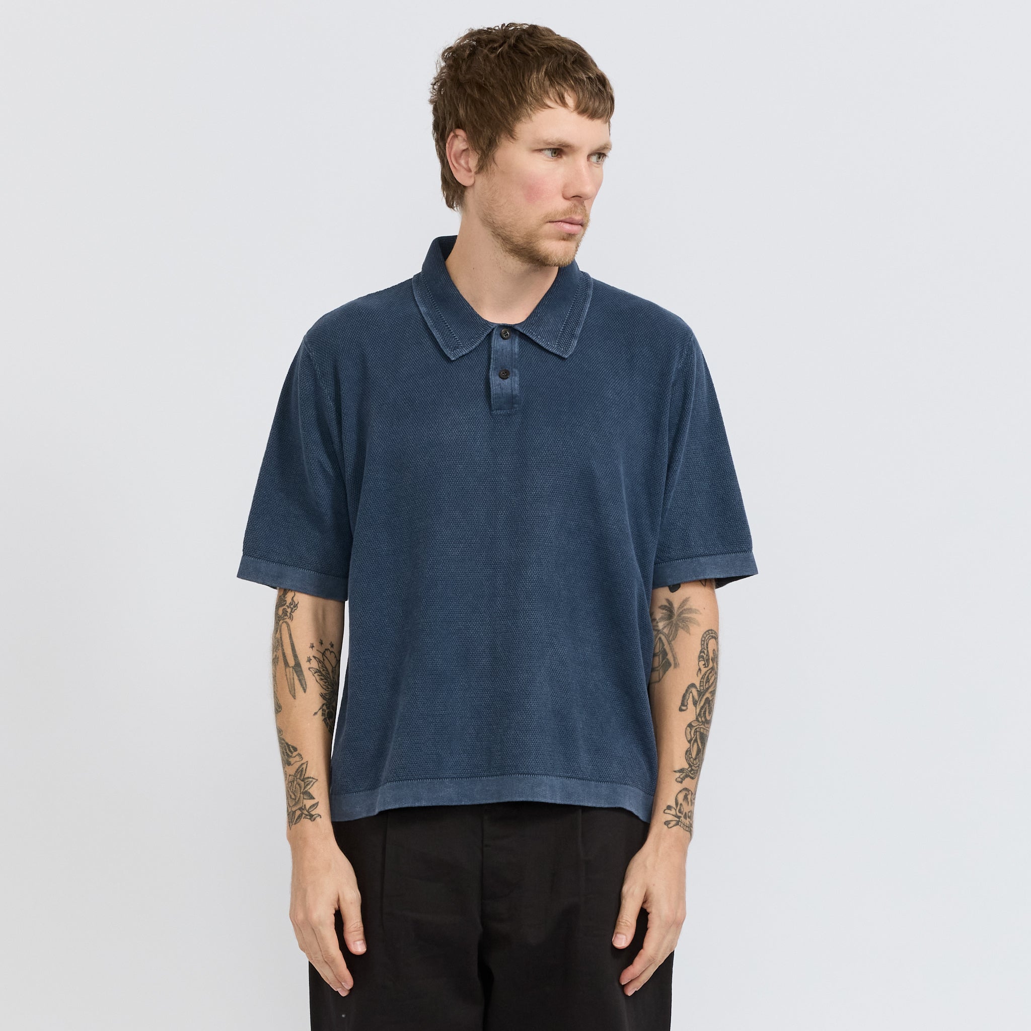 Knit Polo Navy